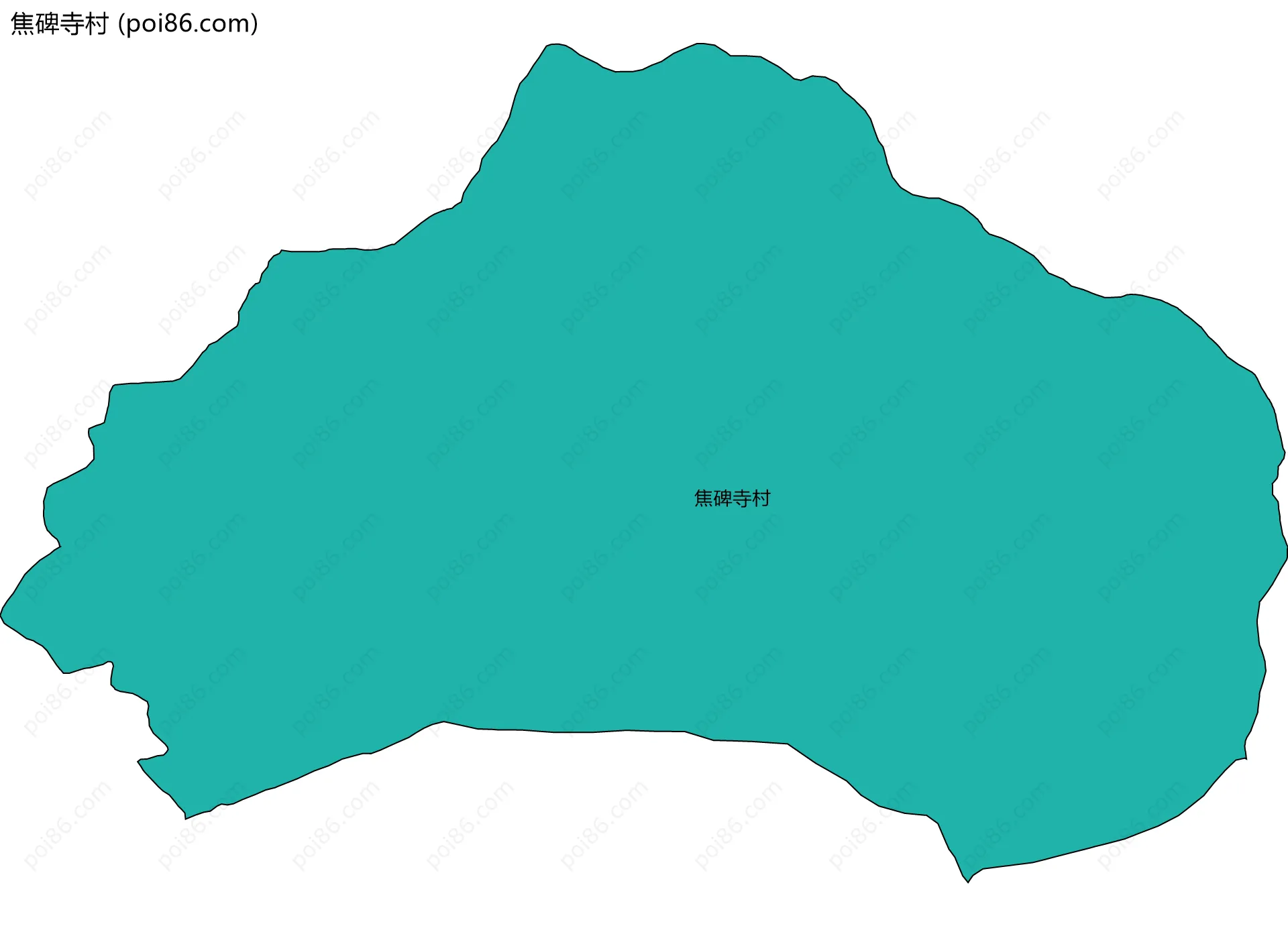 焦碑寺村边界地图