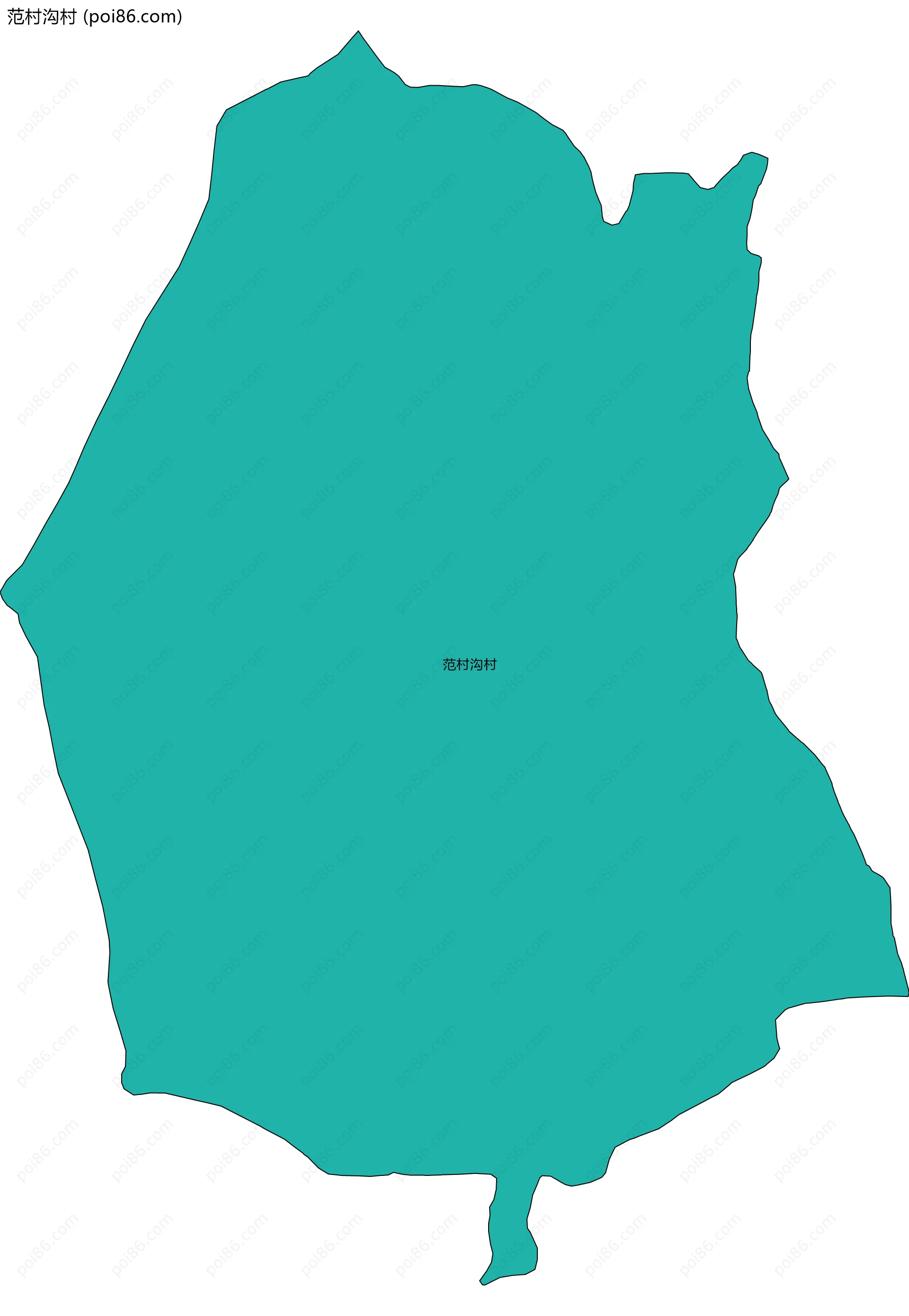 范村沟村边界地图