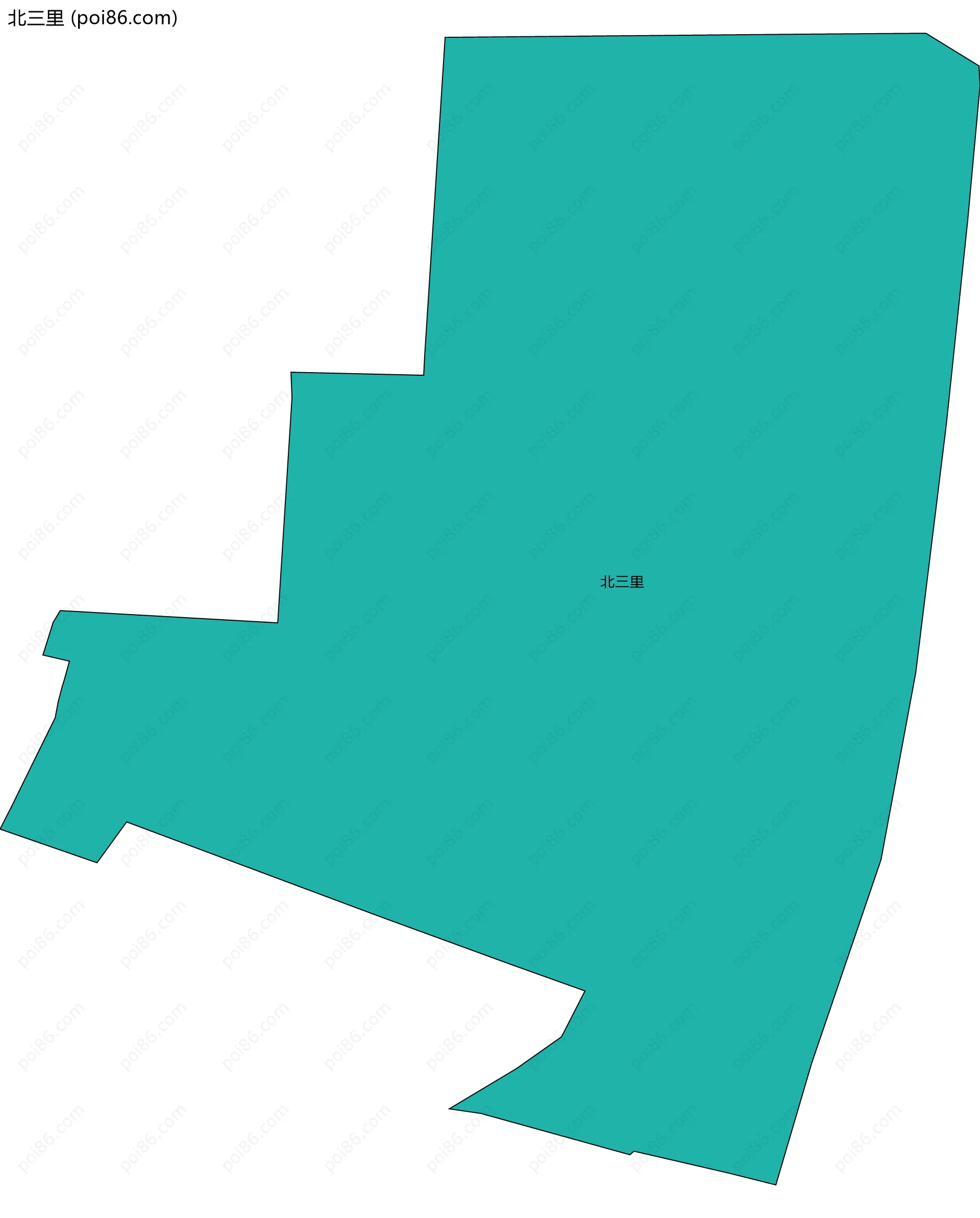 北三里边界地图