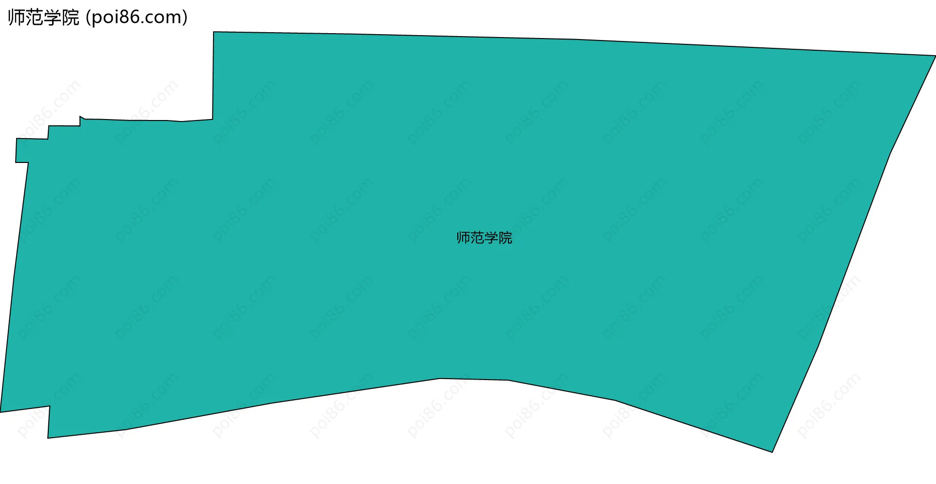 师范学院边界地图