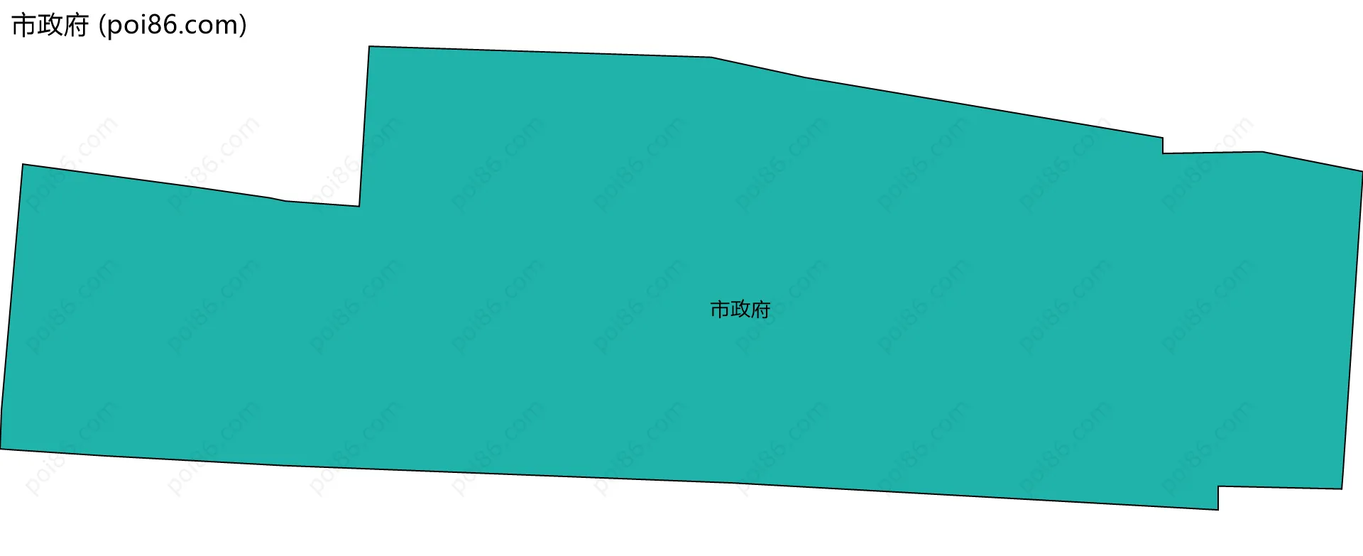 市政府边界地图