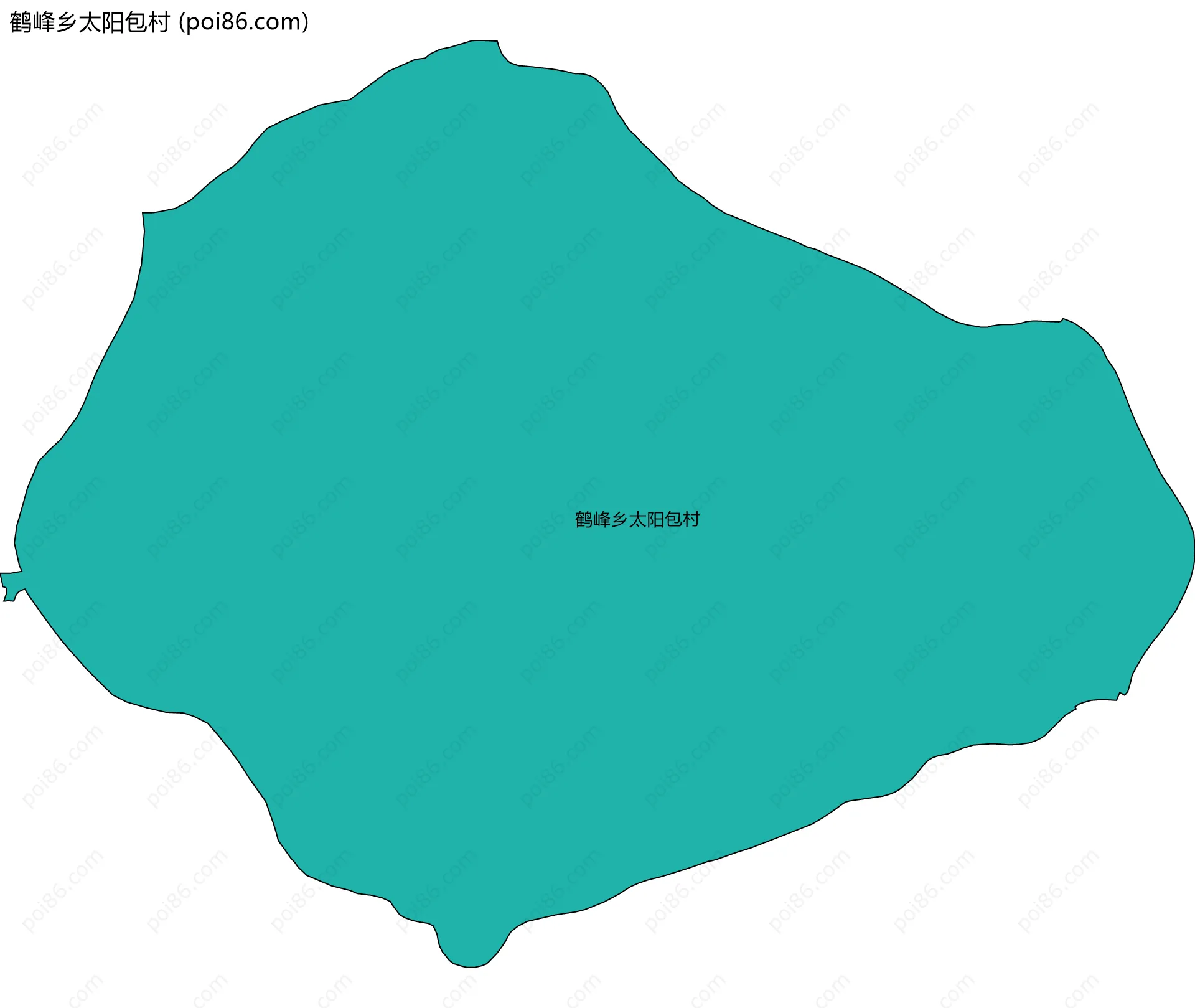 鹤峰乡太阳包村边界地图