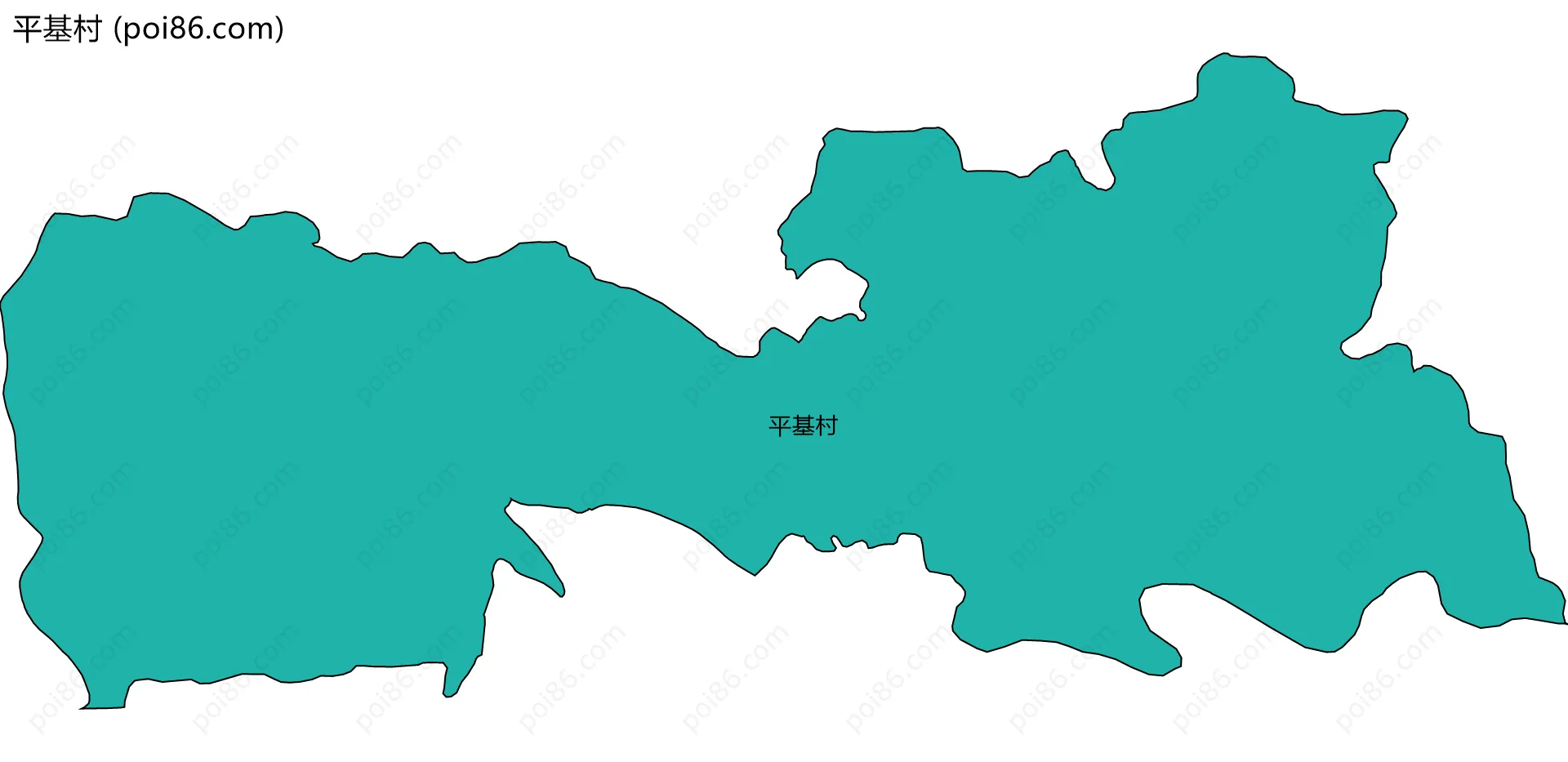 平基村边界地图