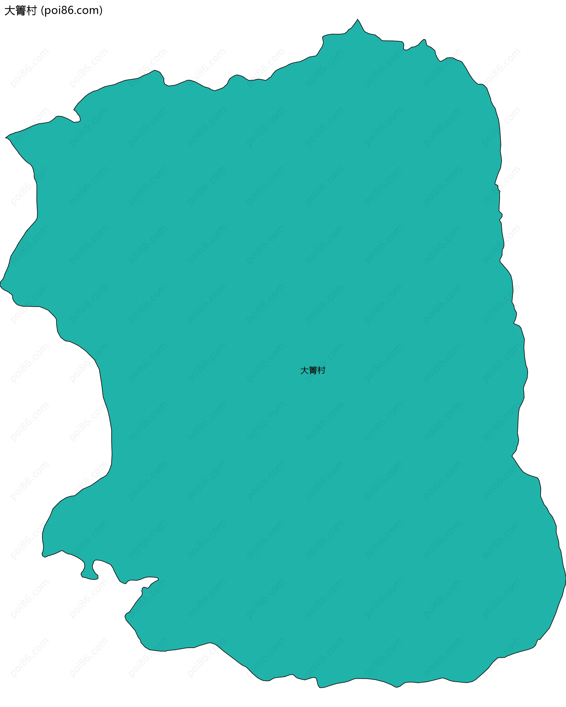 大箐村边界地图