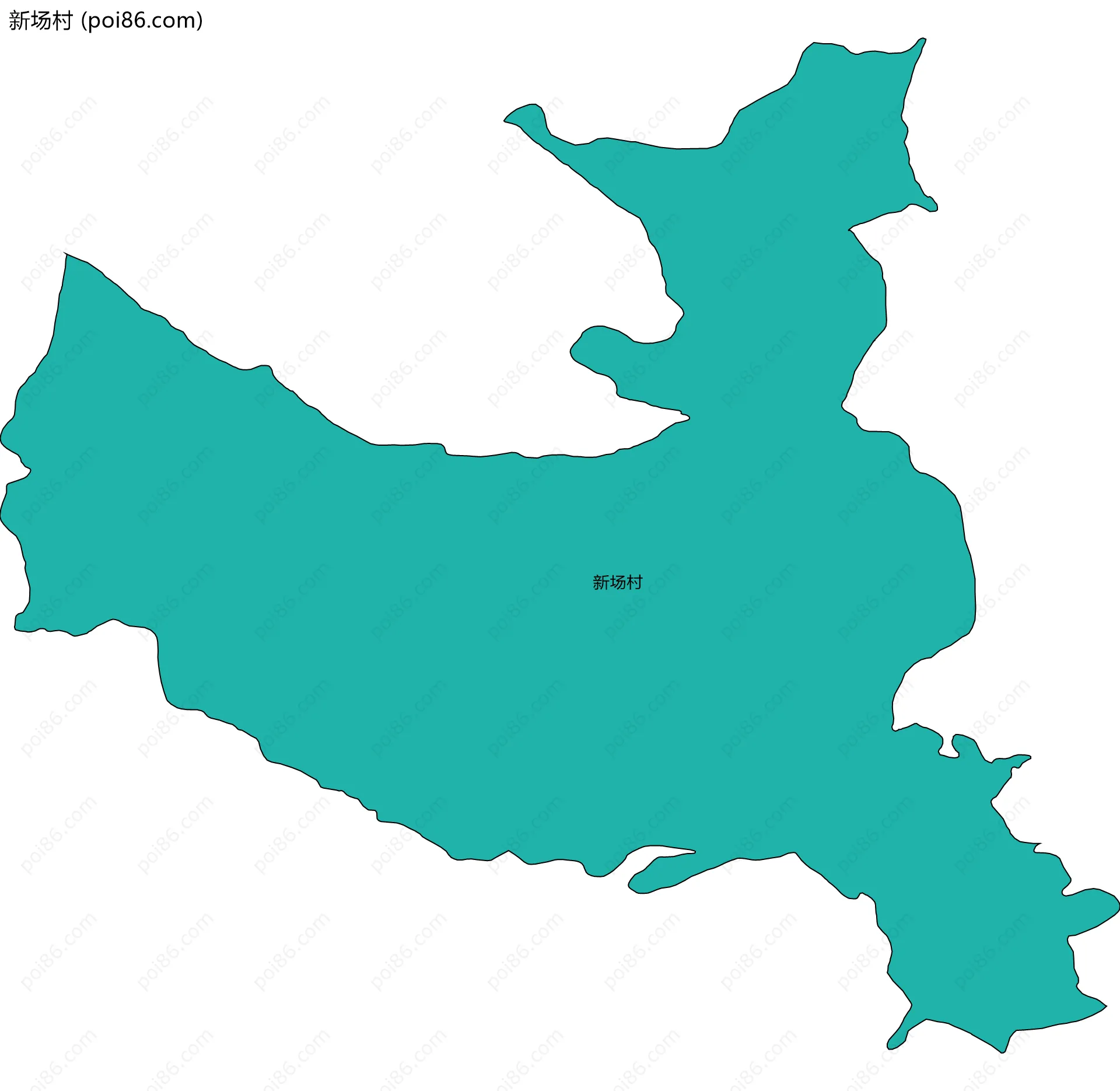 新场村边界地图