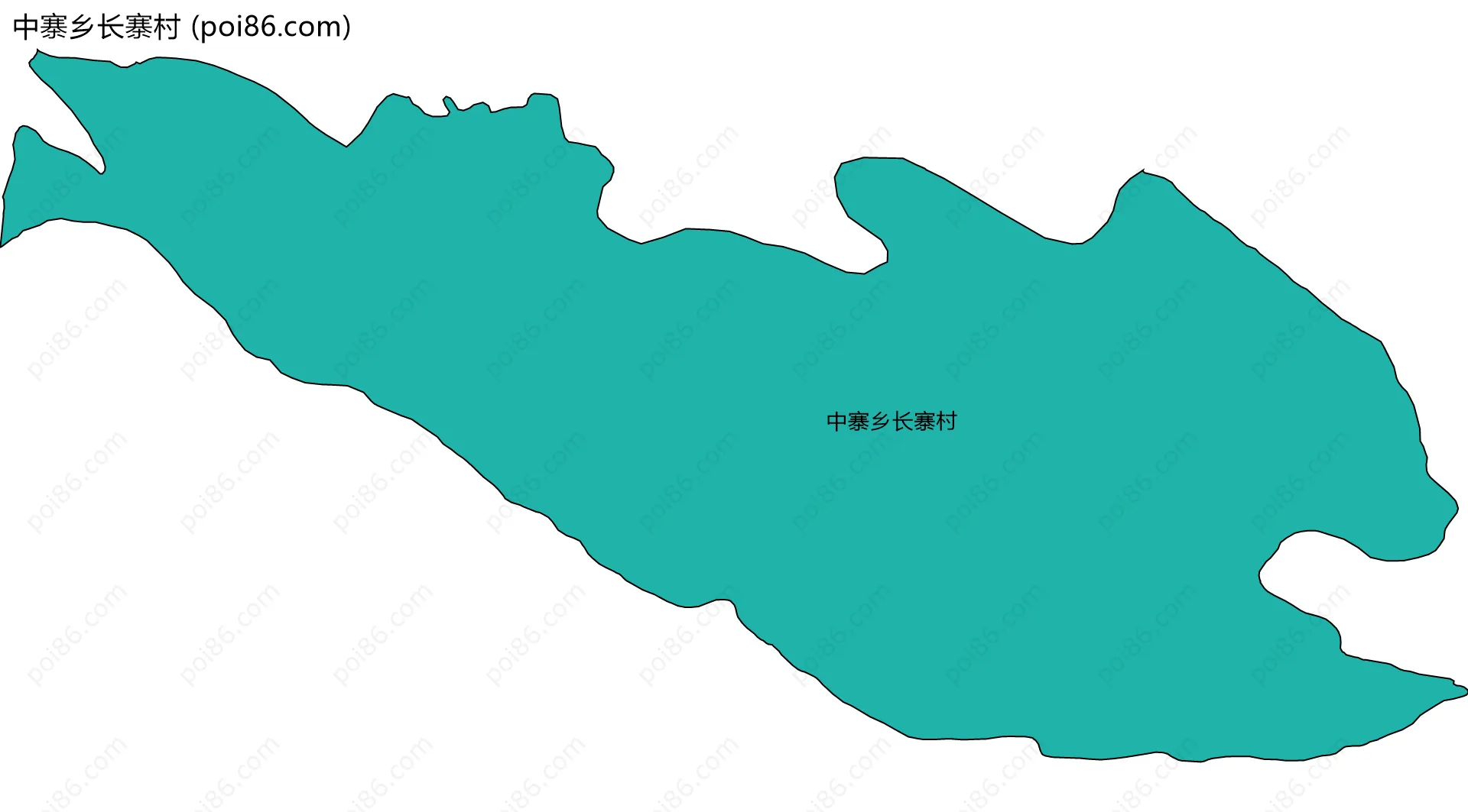 中寨乡长寨村边界地图