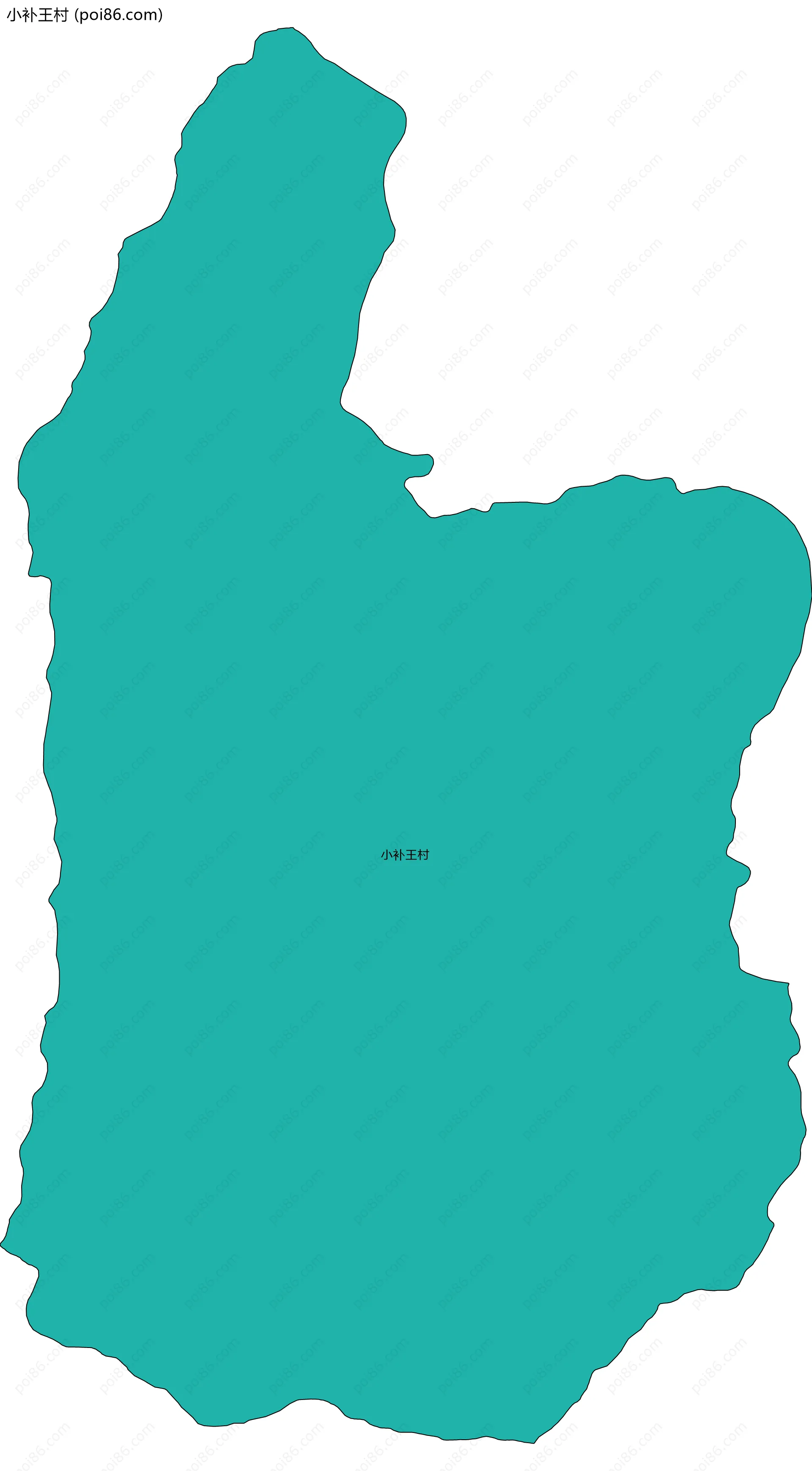 小补王村边界地图