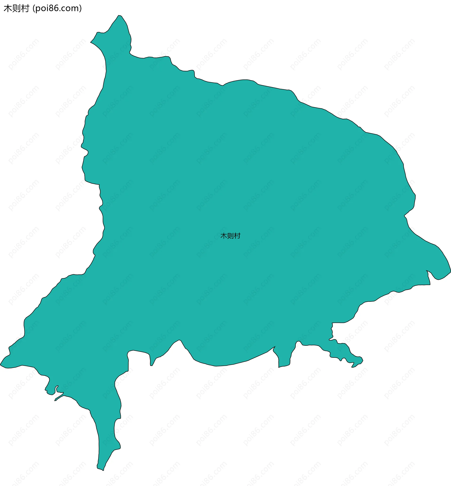 木则村边界地图