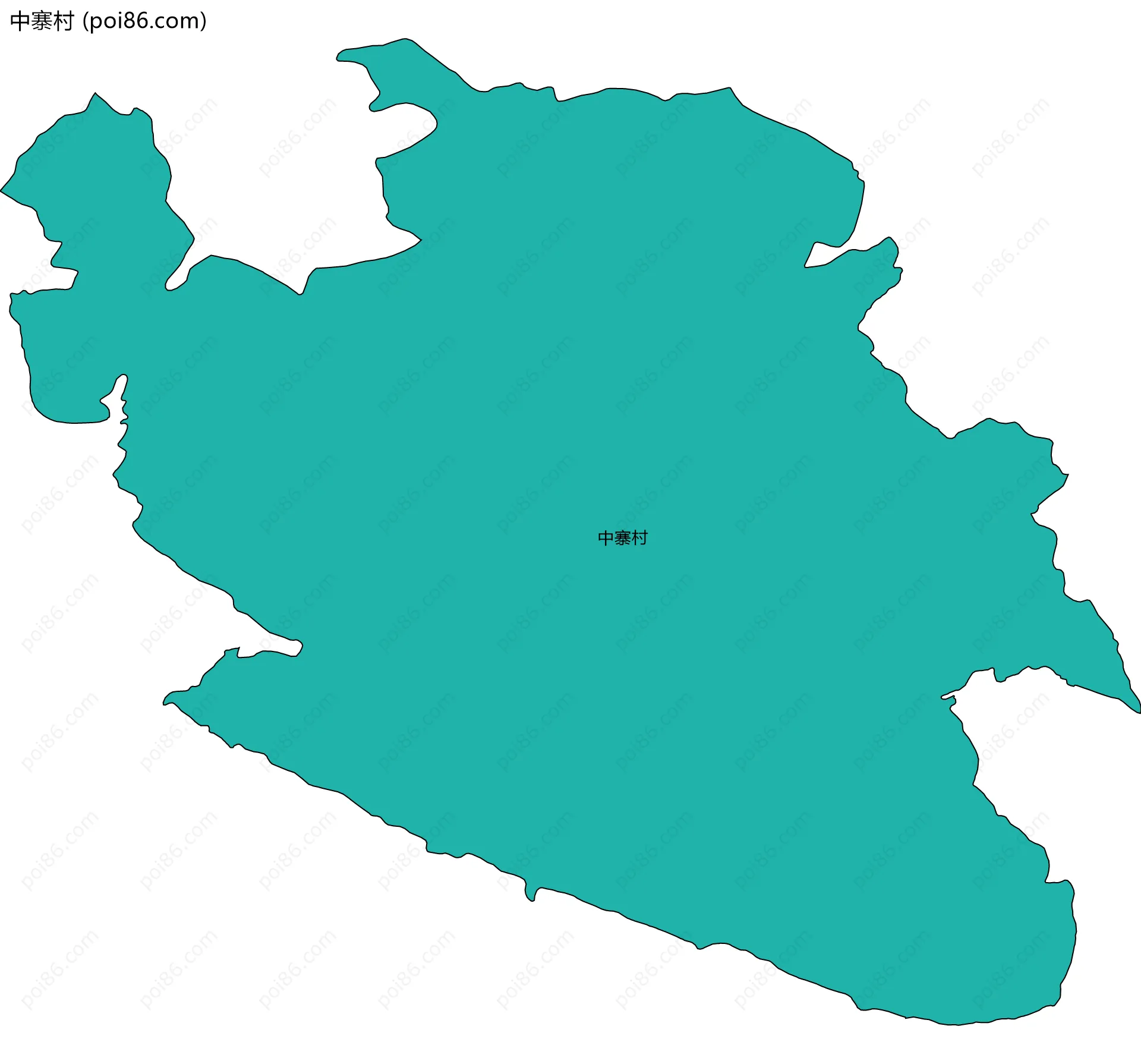 中寨村边界地图