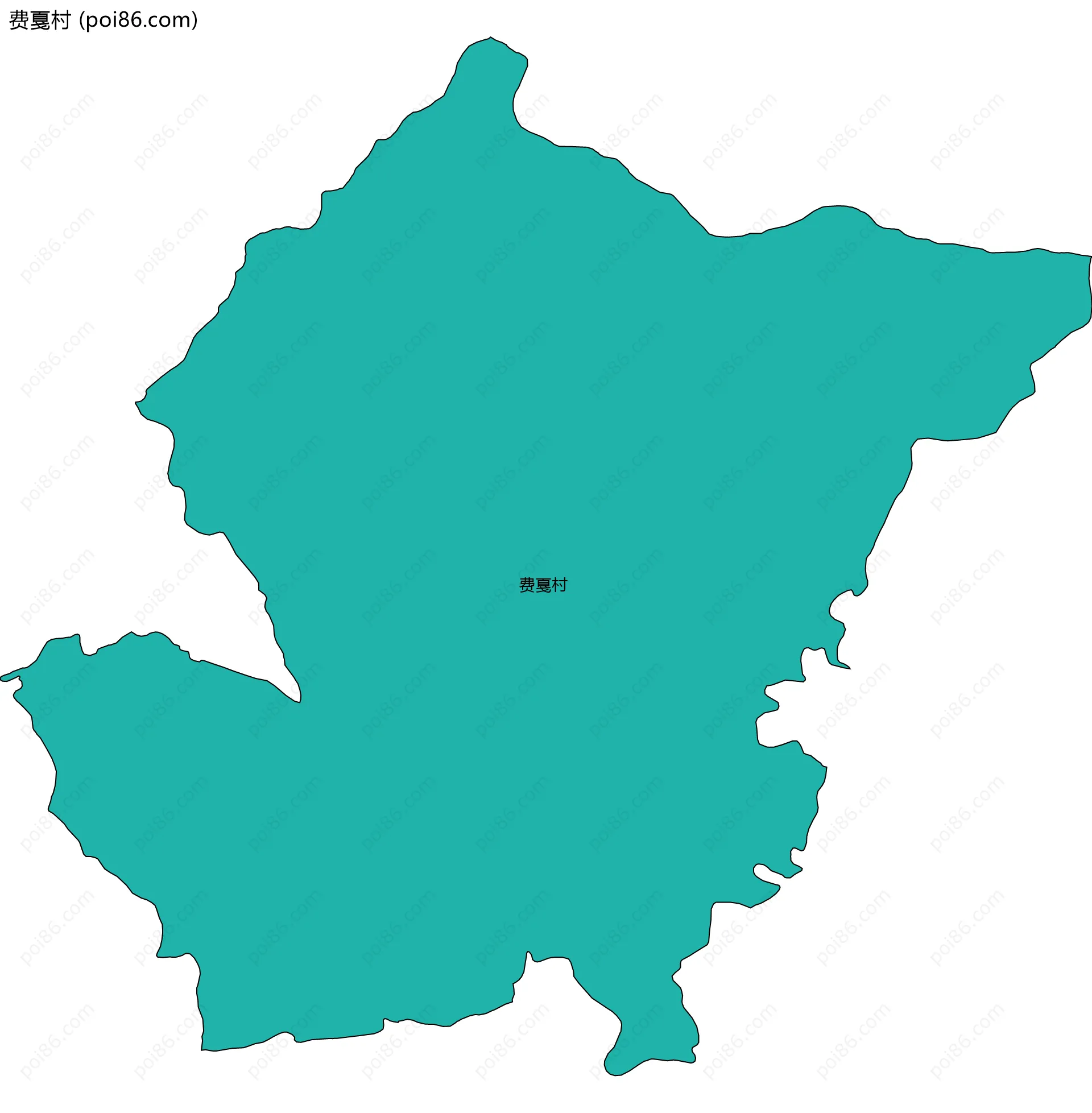 费戛村边界地图