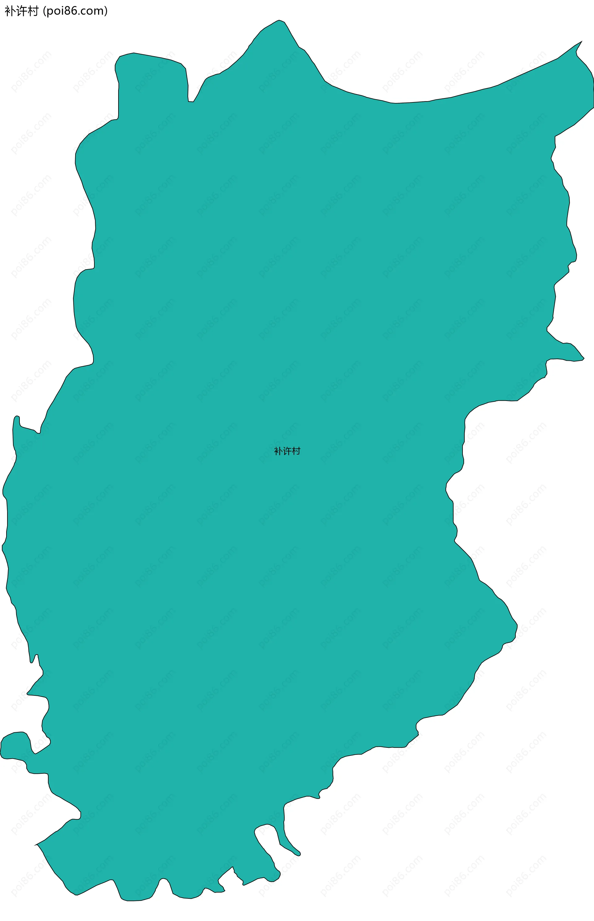 补许村边界地图