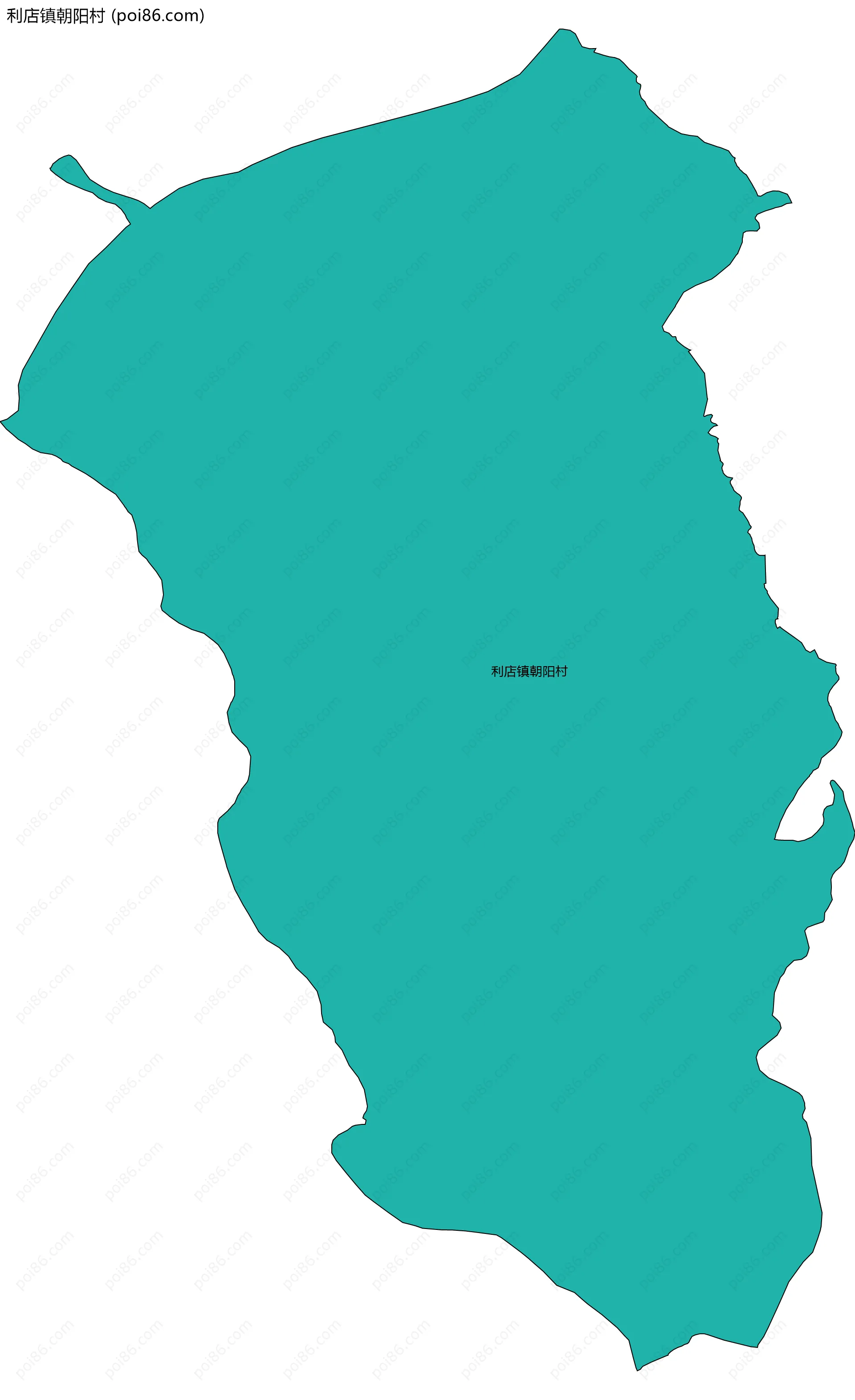 利店镇朝阳村边界地图
