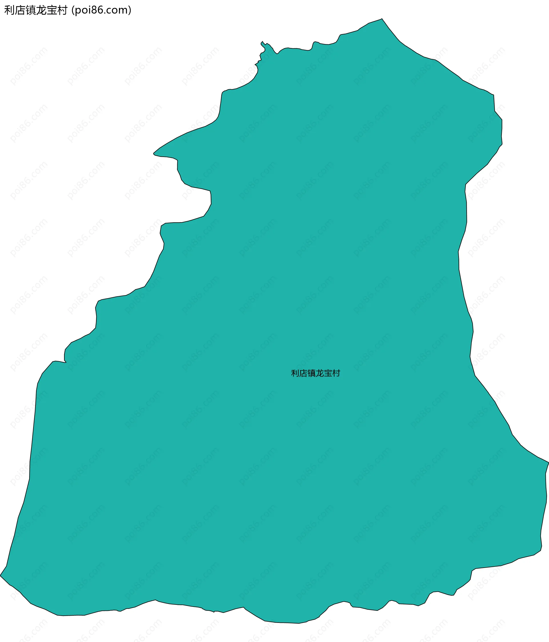 利店镇龙宝村边界地图