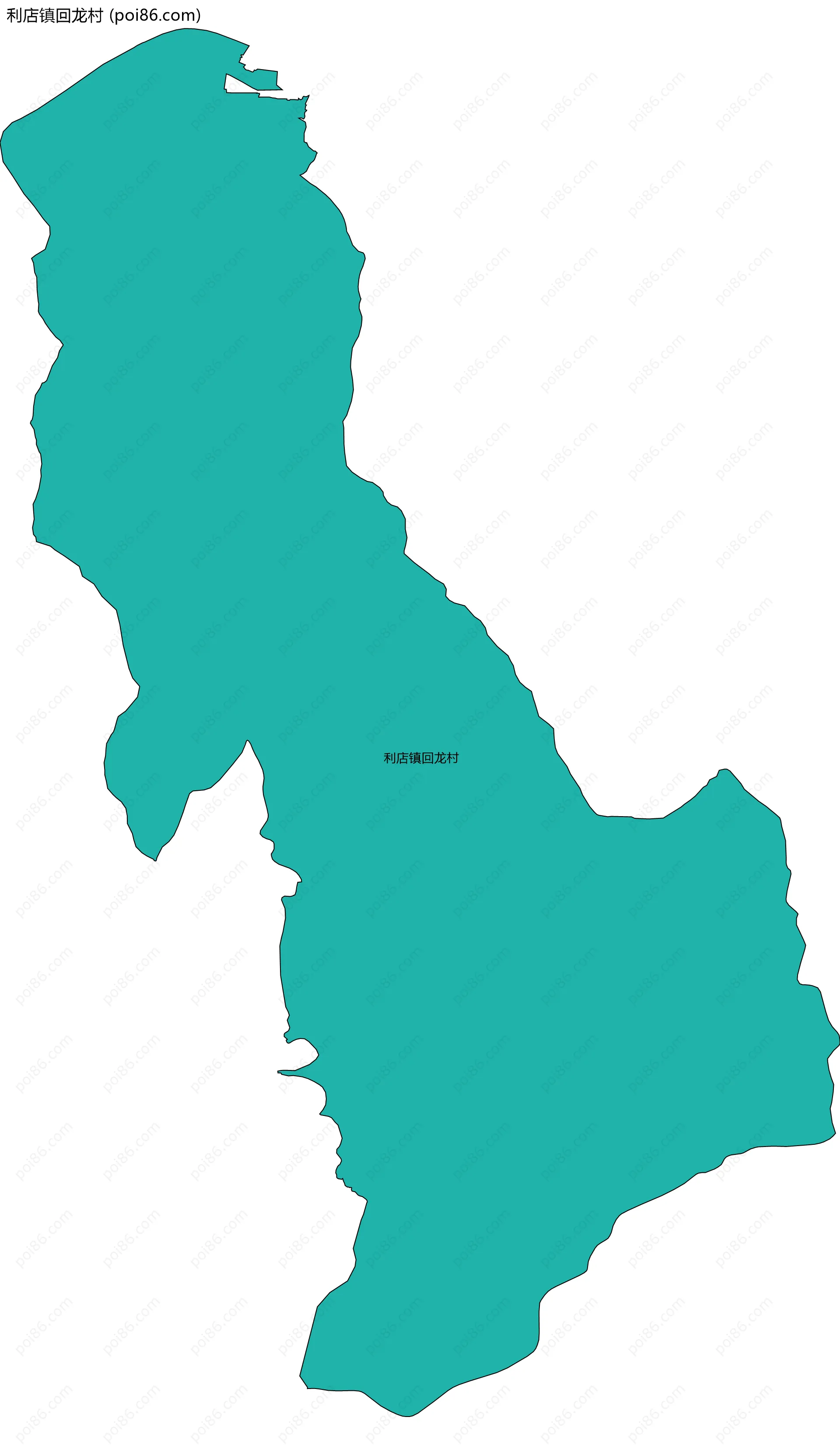 利店镇回龙村边界地图