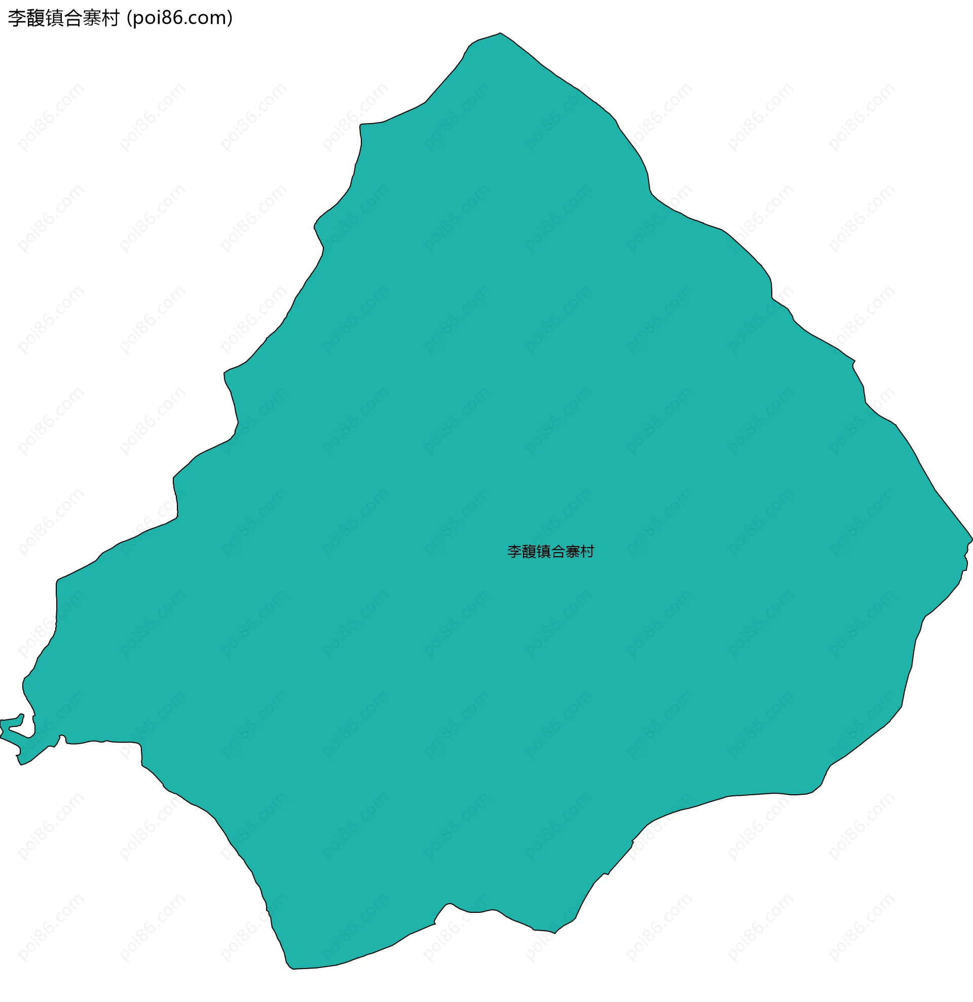 李馥镇合寨村边界地图