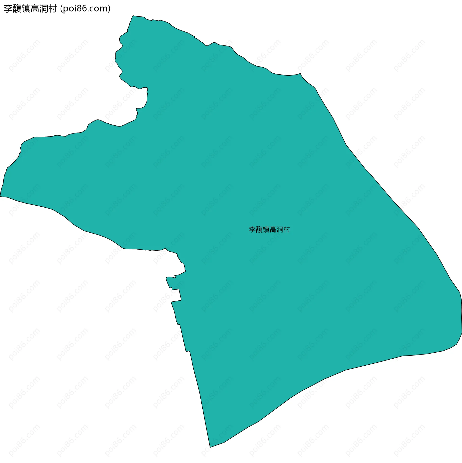 李馥镇高洞村边界地图