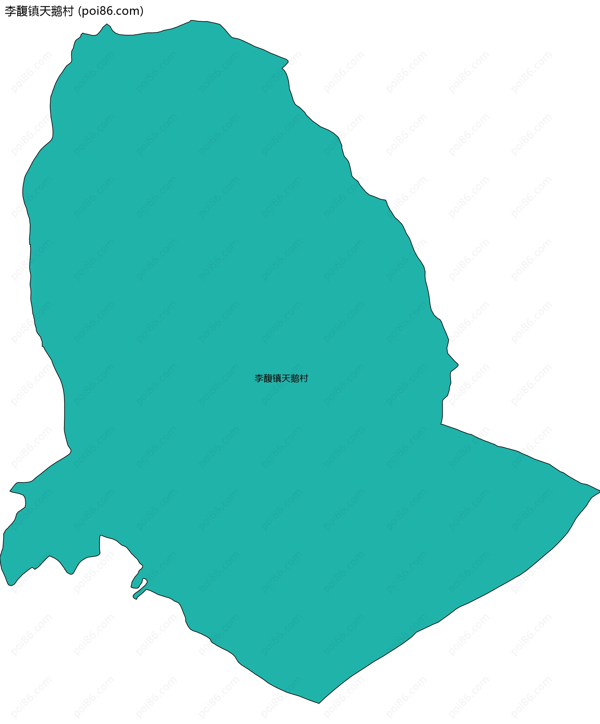 李馥镇天鹅村边界地图