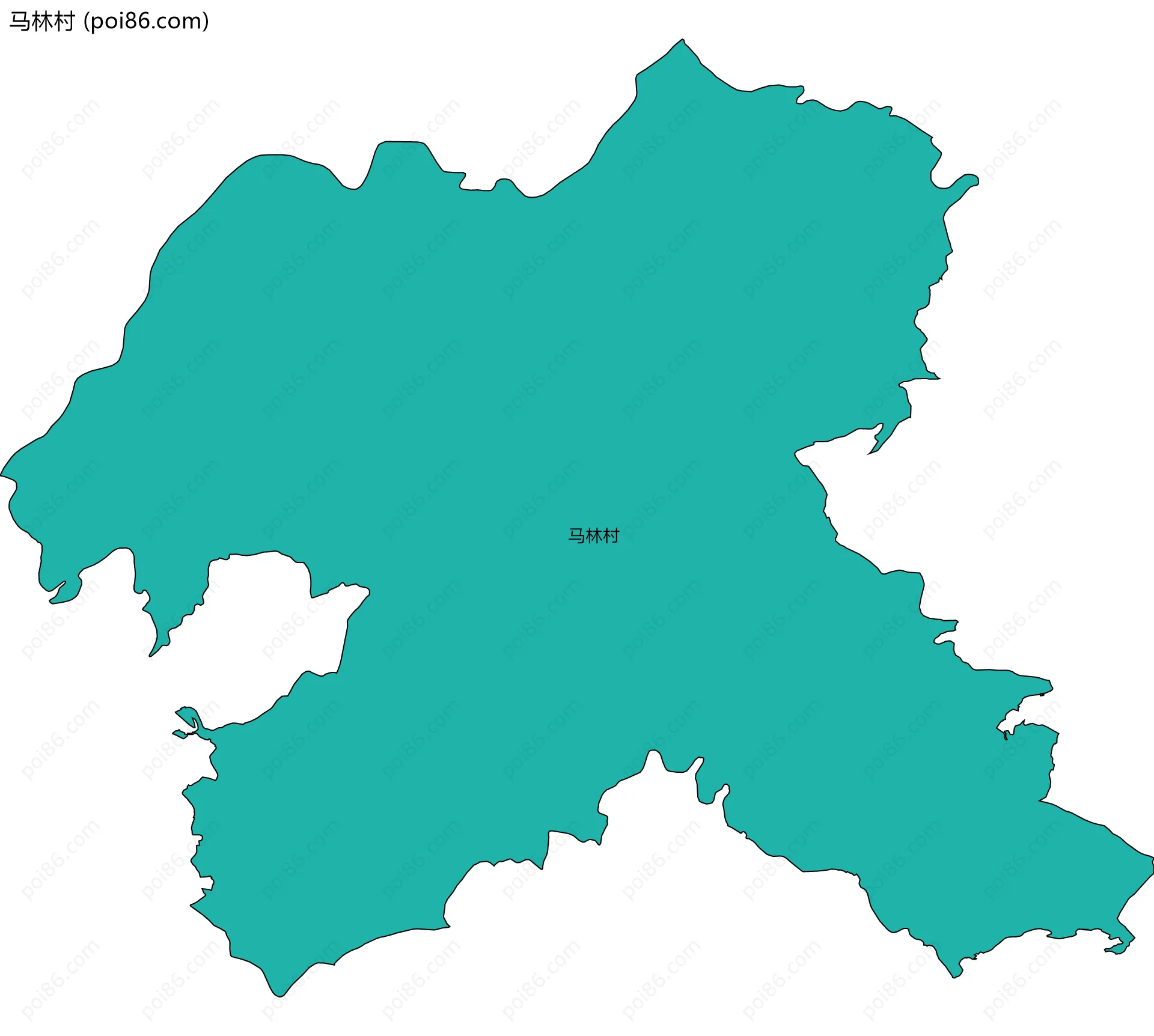马林村边界地图