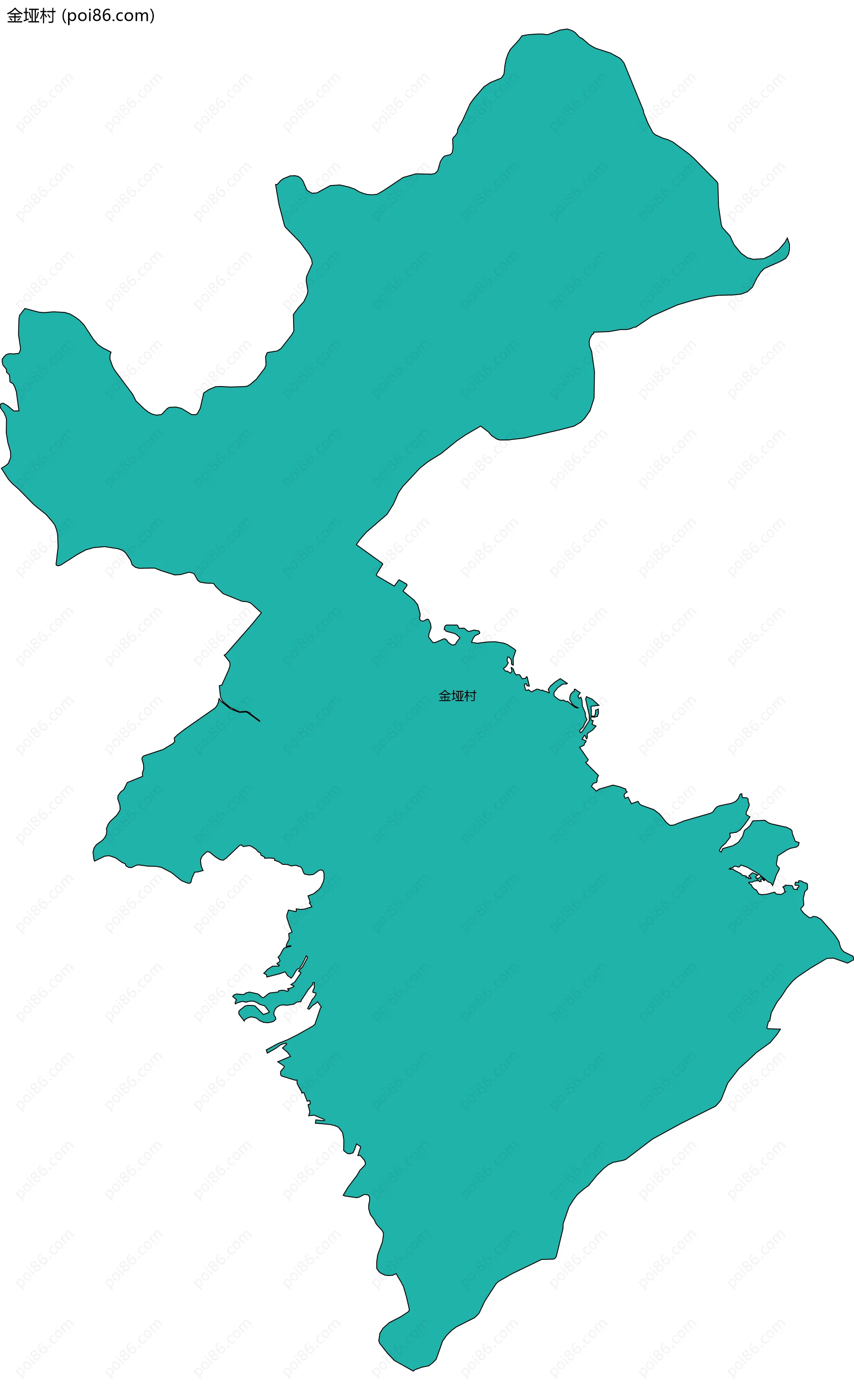 金垭村边界地图