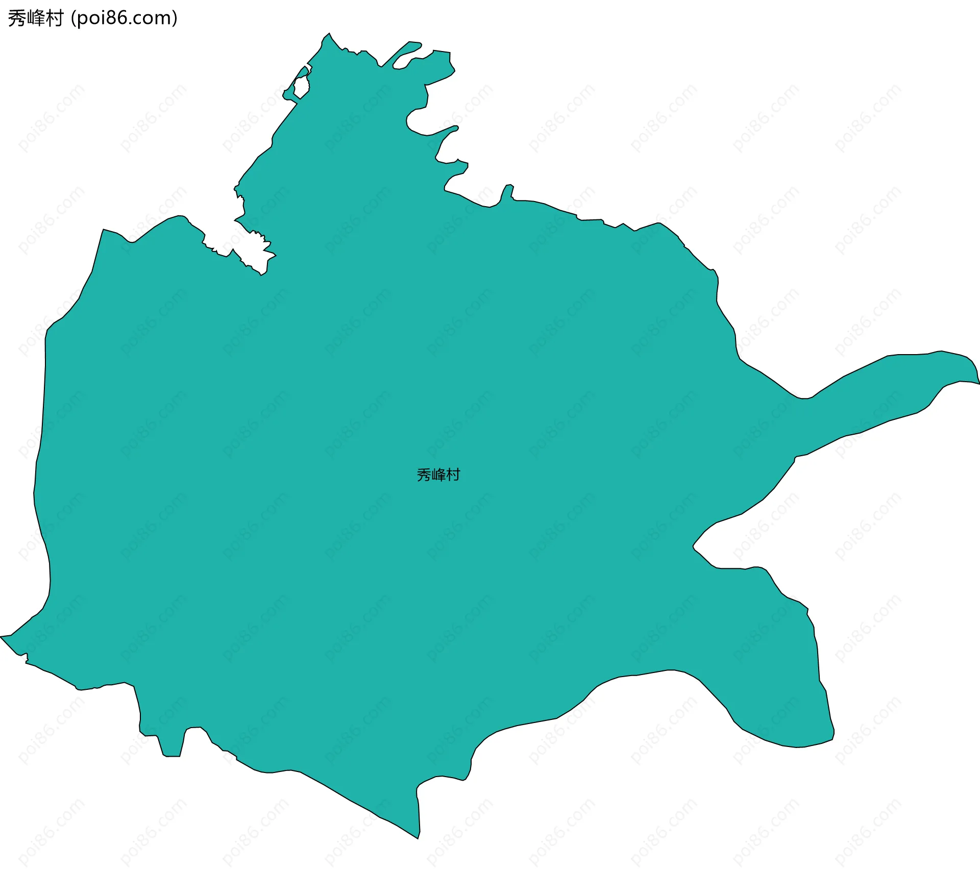 秀峰村边界地图