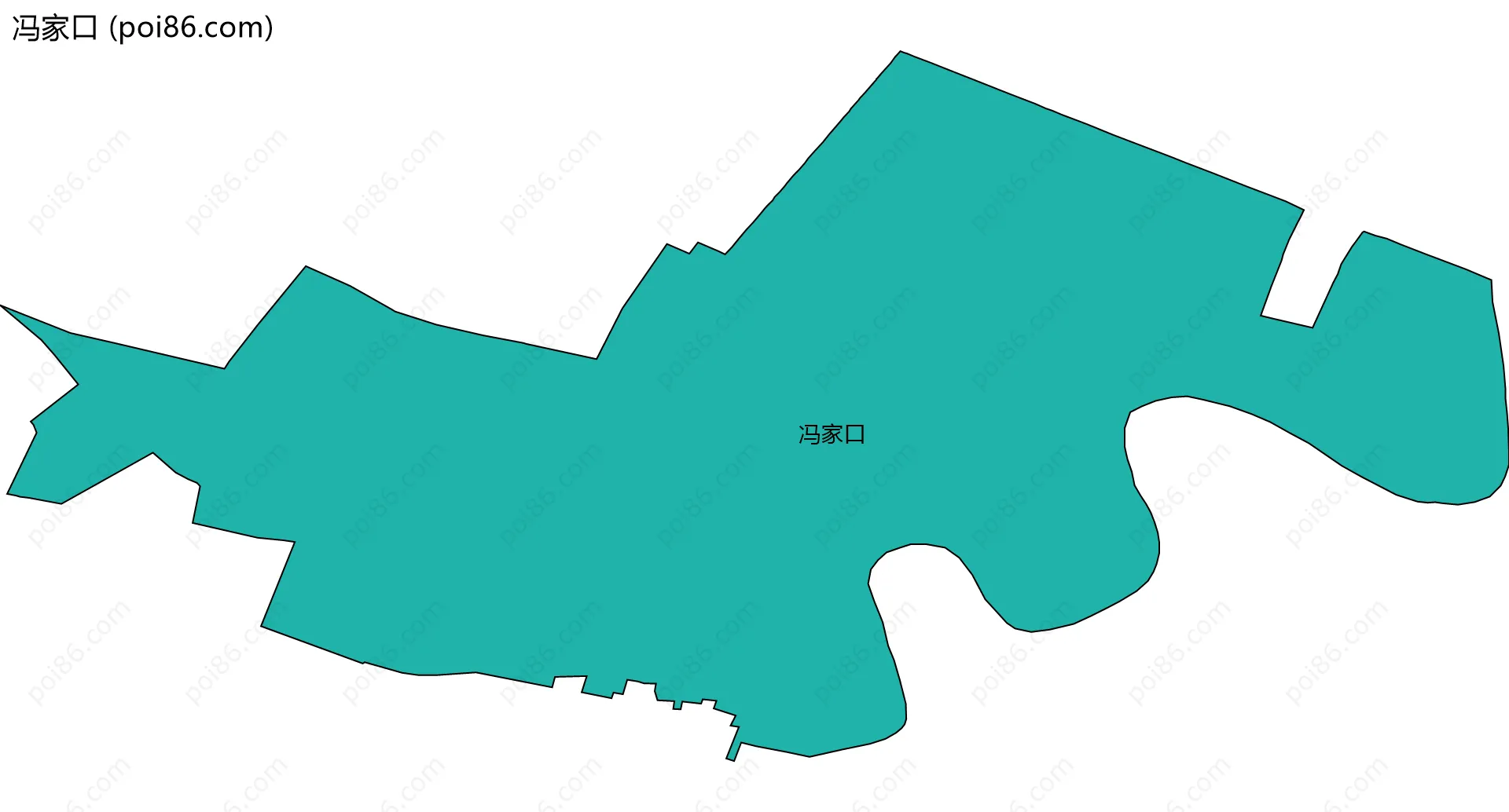 冯家口边界地图