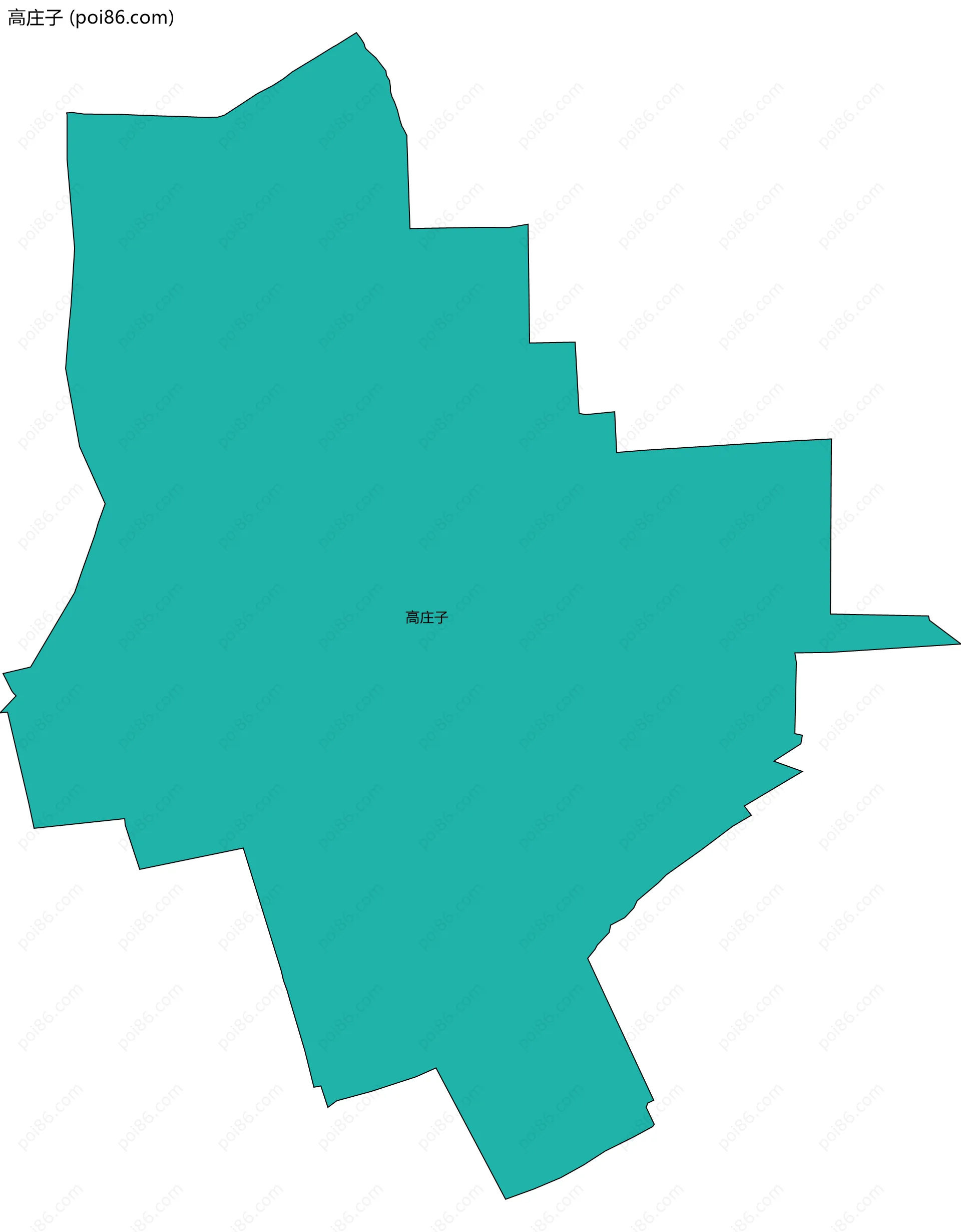 高庄子边界地图