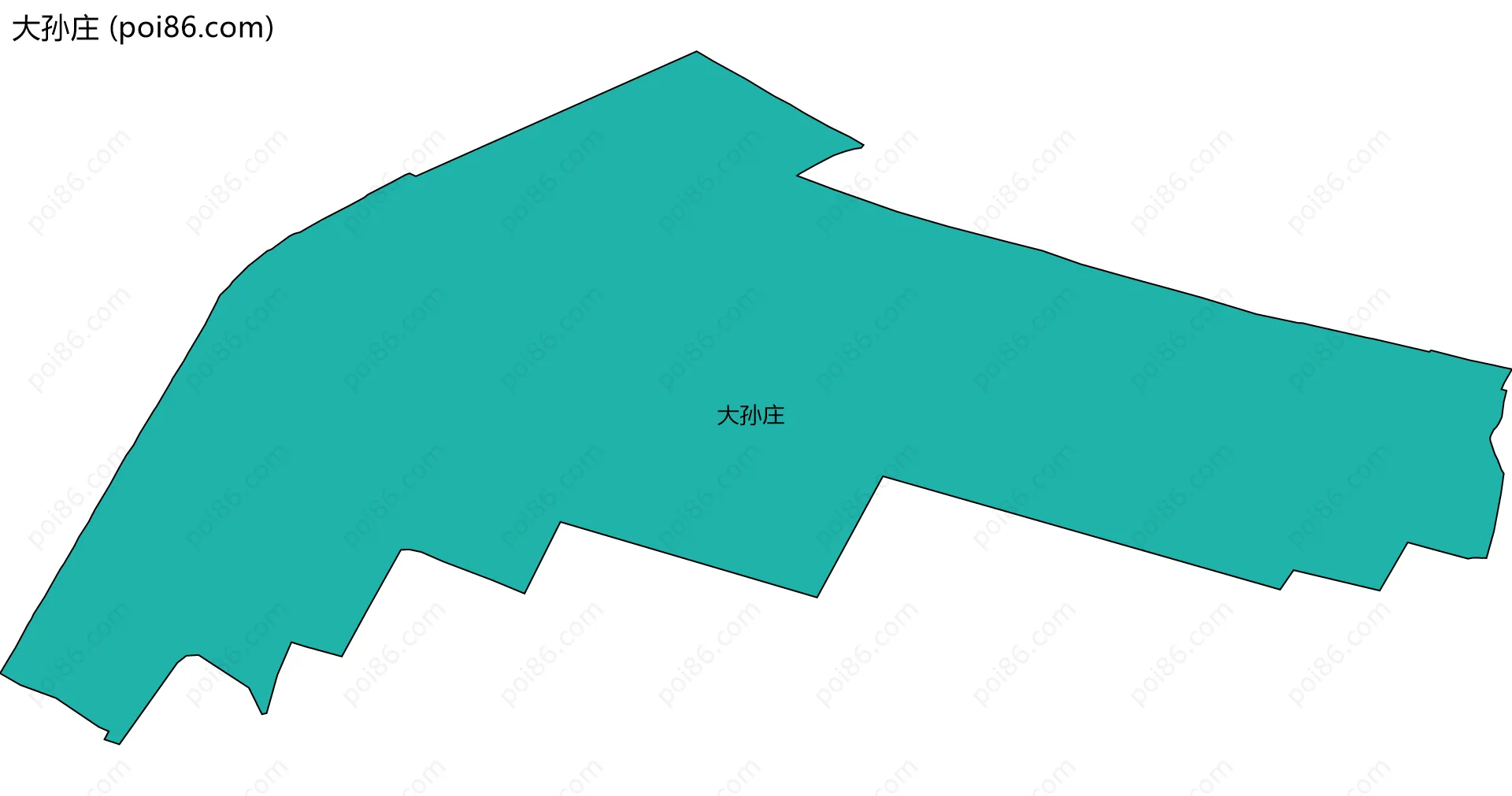 大孙庄边界地图