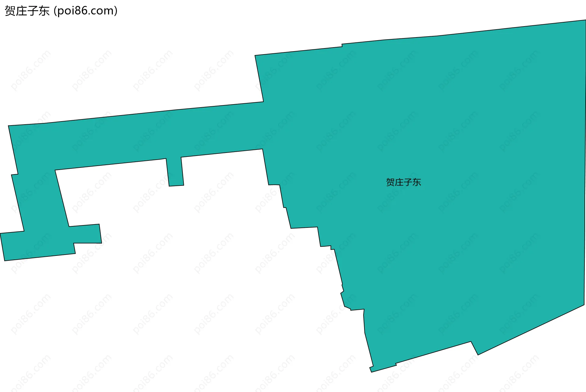 贺庄子东边界地图