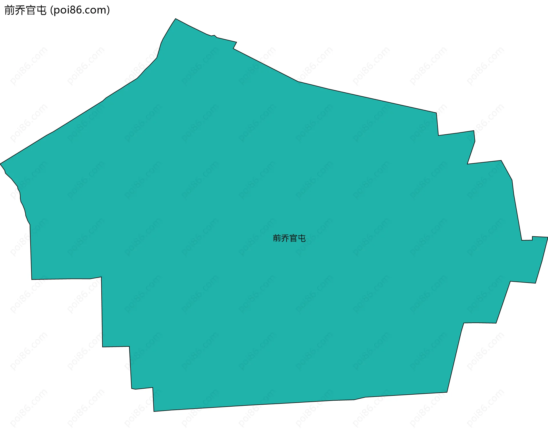 前乔官屯边界地图