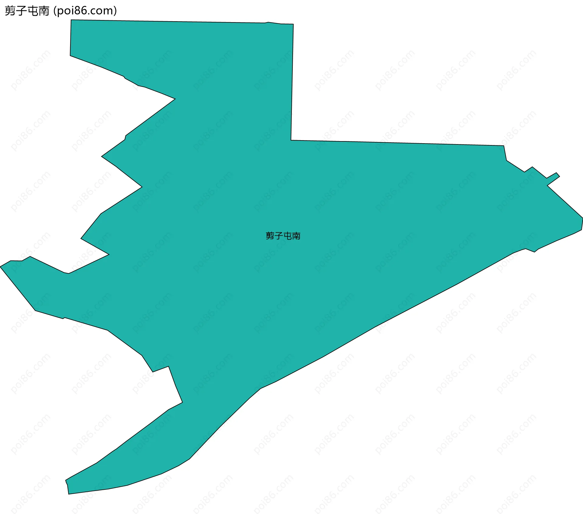 剪子屯南边界地图