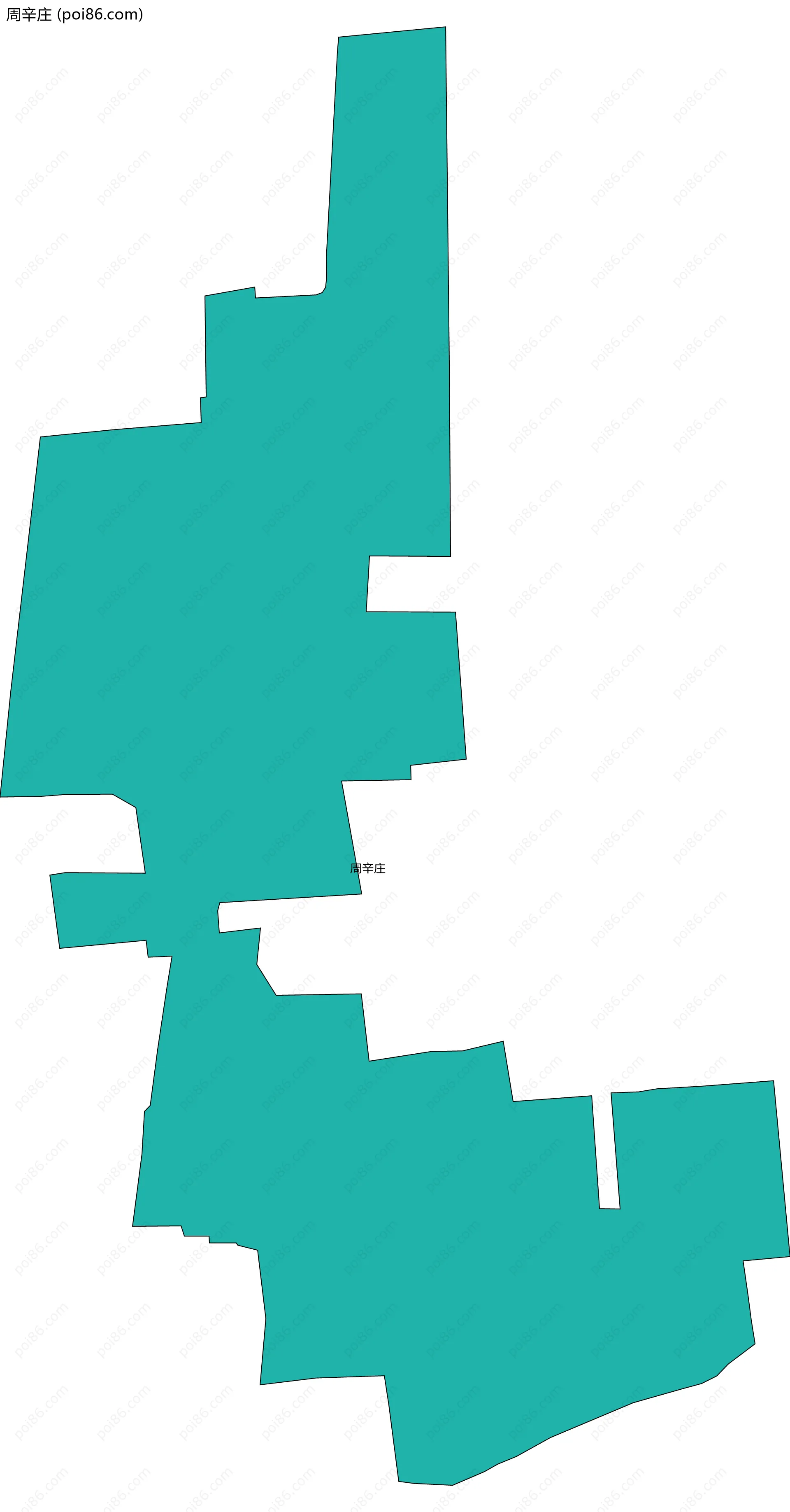 周辛庄边界地图