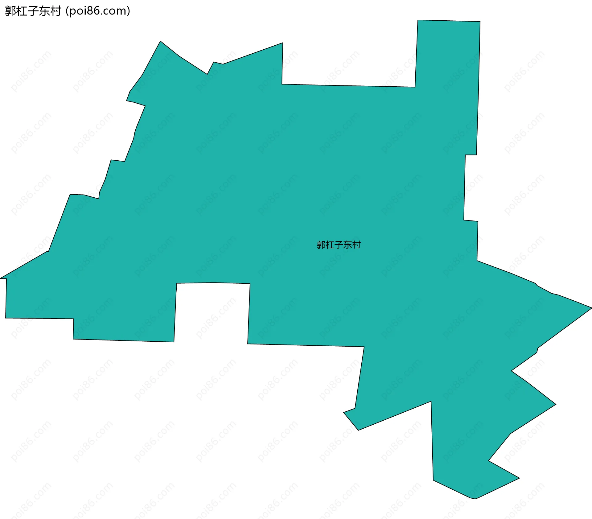 郭杠子东村边界地图