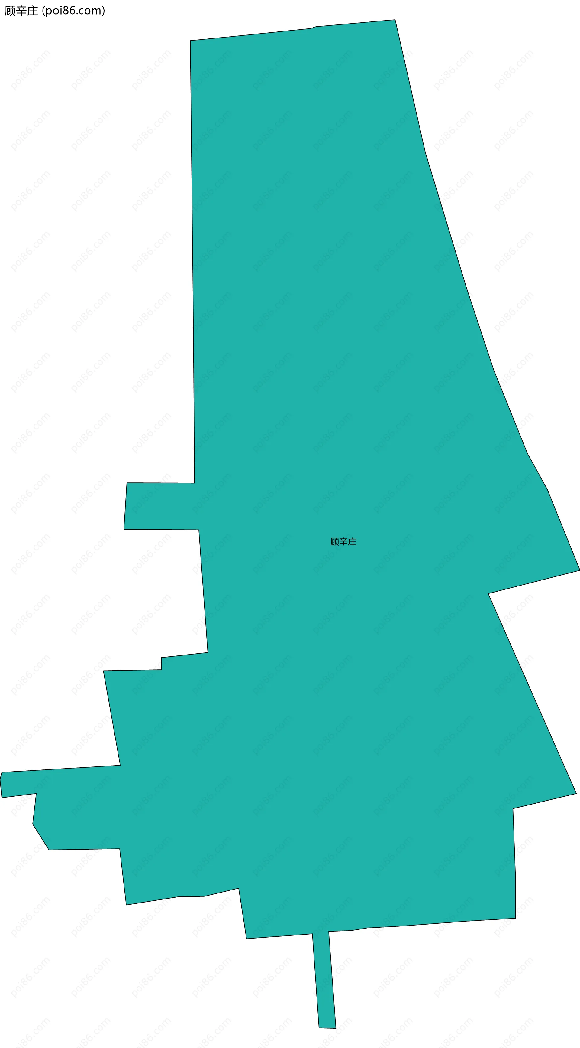 顾辛庄边界地图