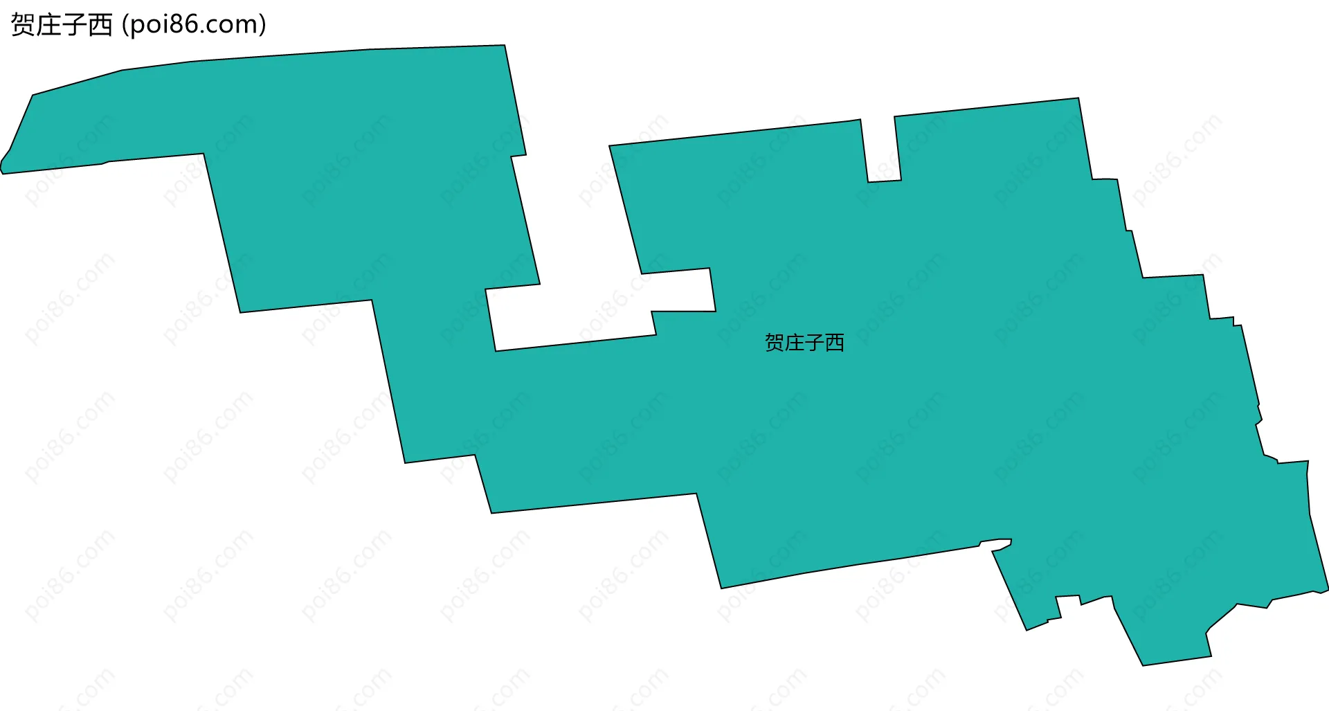 贺庄子西边界地图