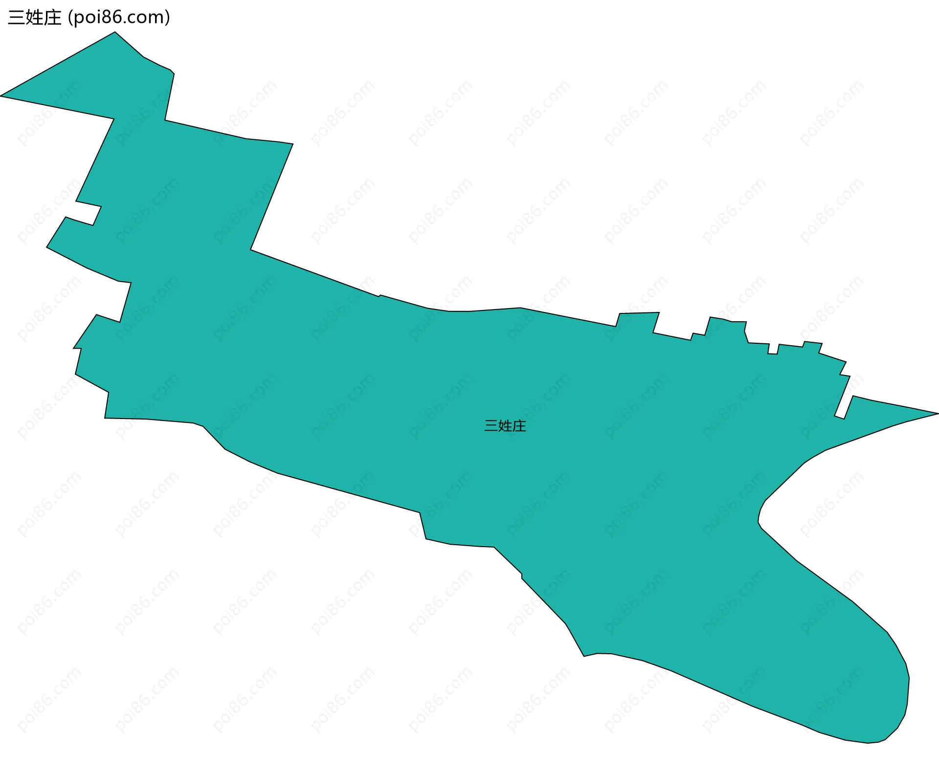 三姓庄边界地图