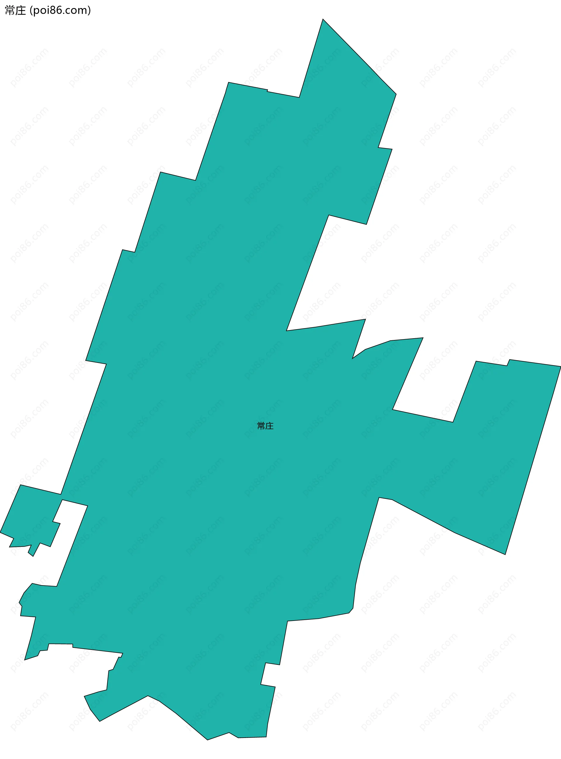 常庄边界地图