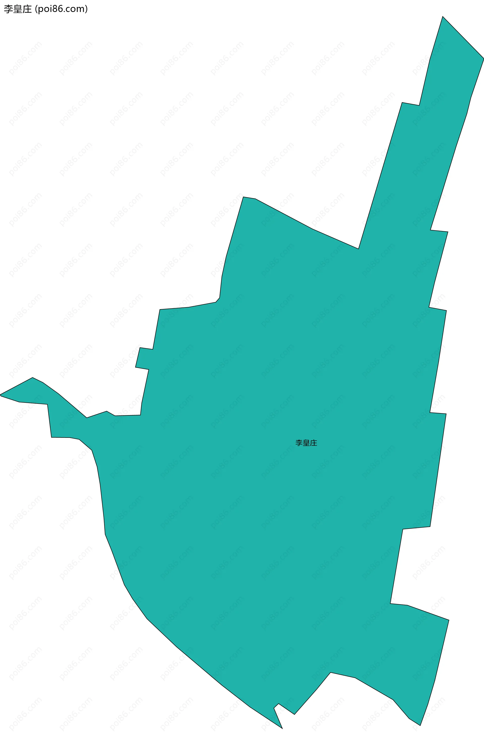 李皇庄边界地图