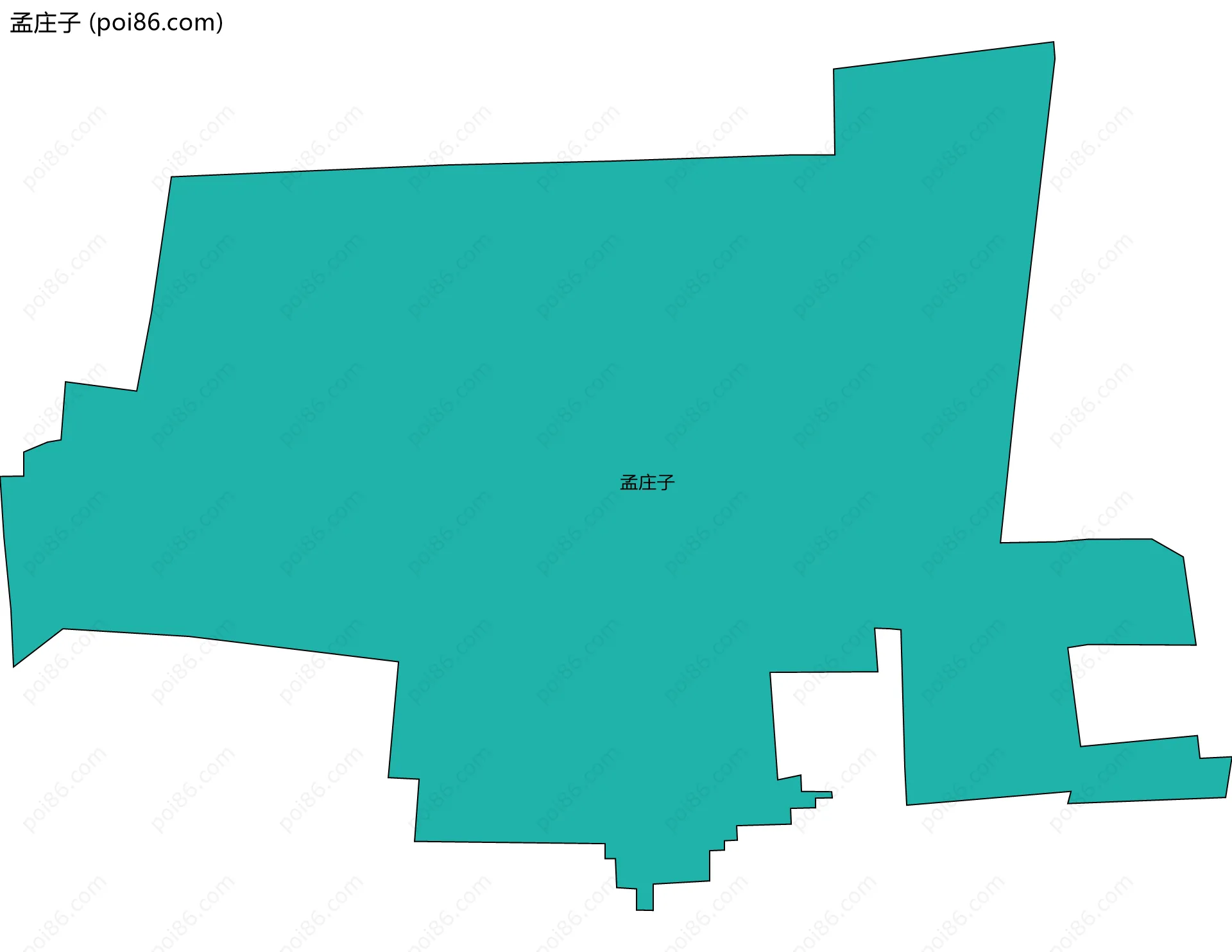 孟庄子边界地图