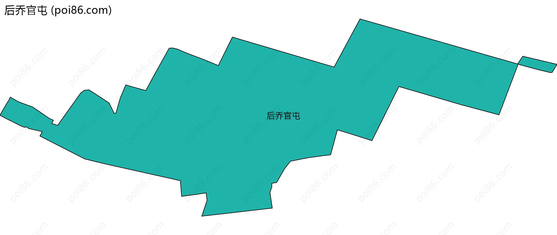 后乔官屯边界地图