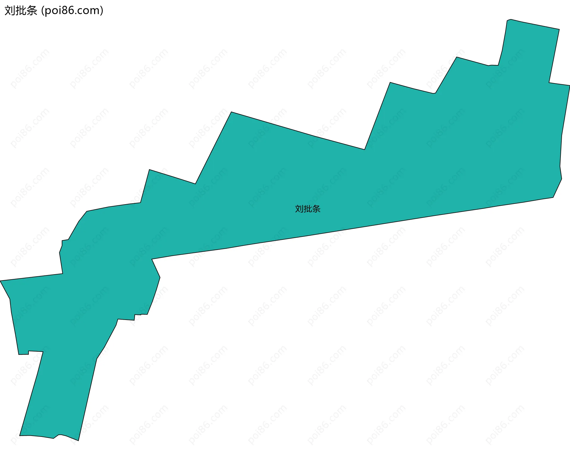 刘批条边界地图