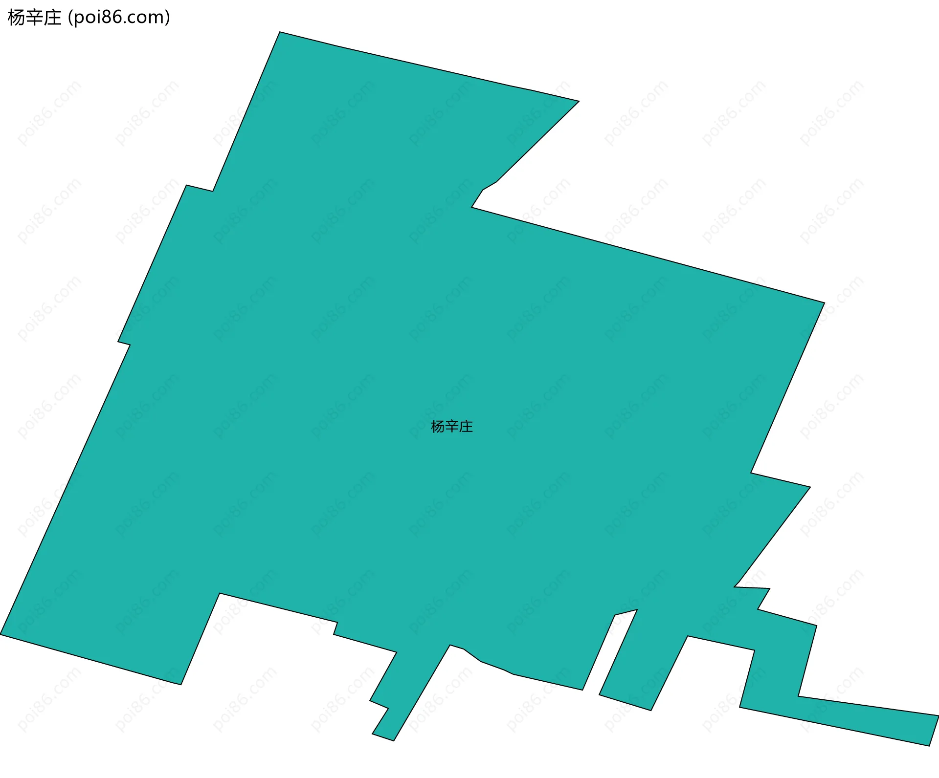 杨辛庄边界地图