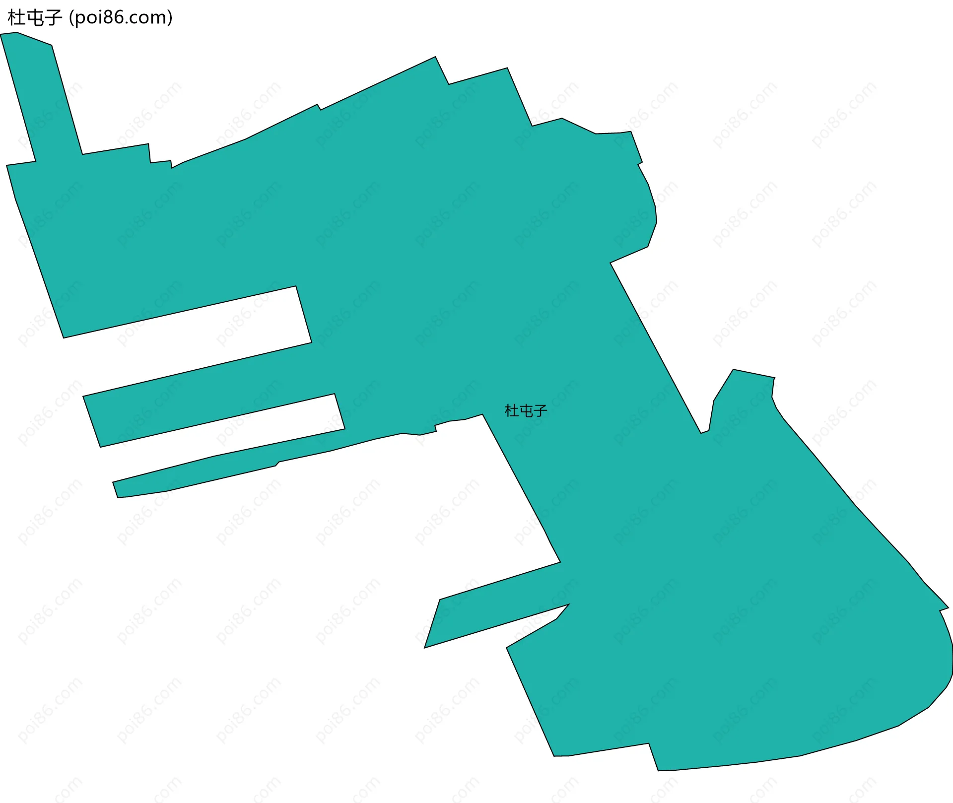 杜屯子边界地图