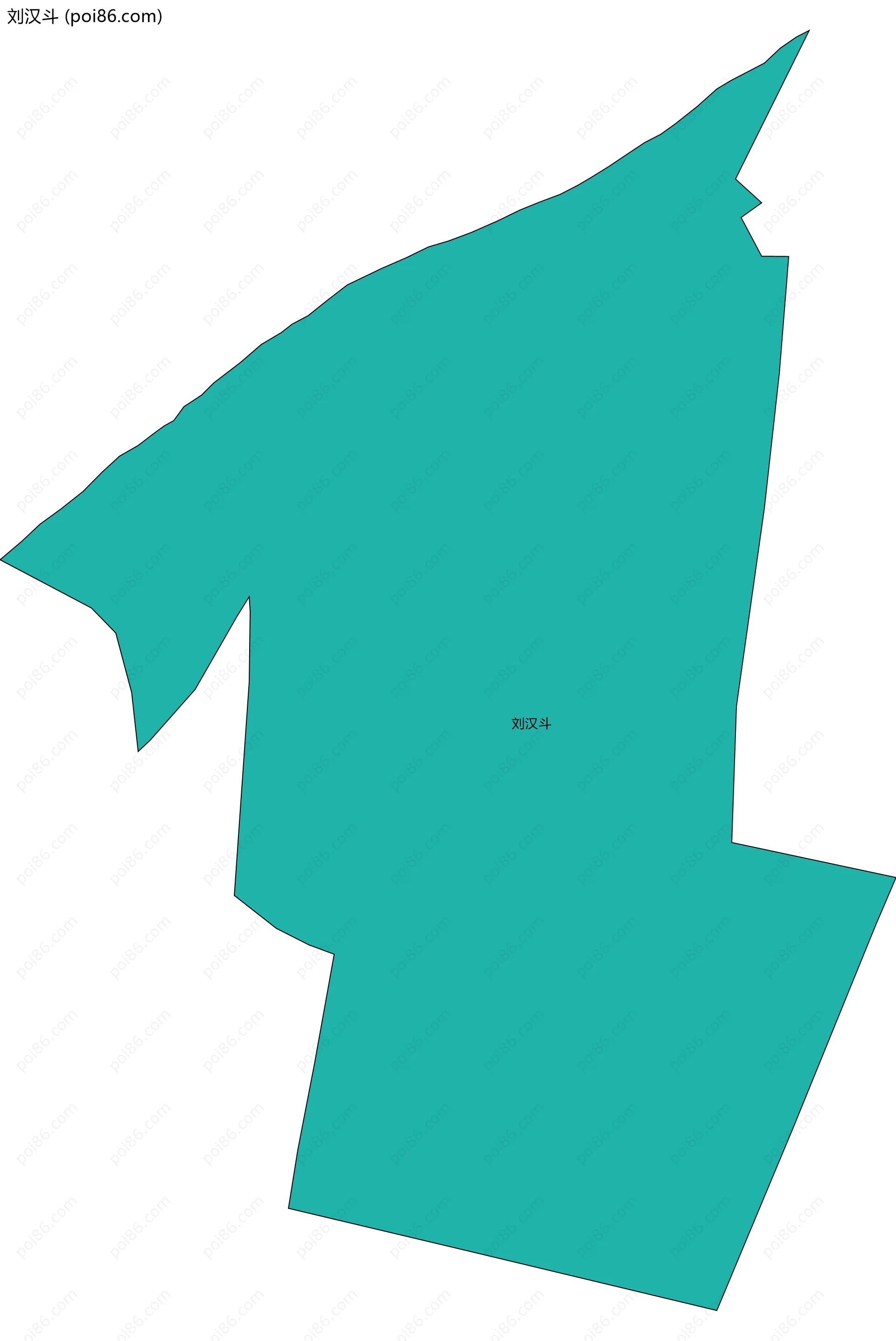 刘汉斗边界地图