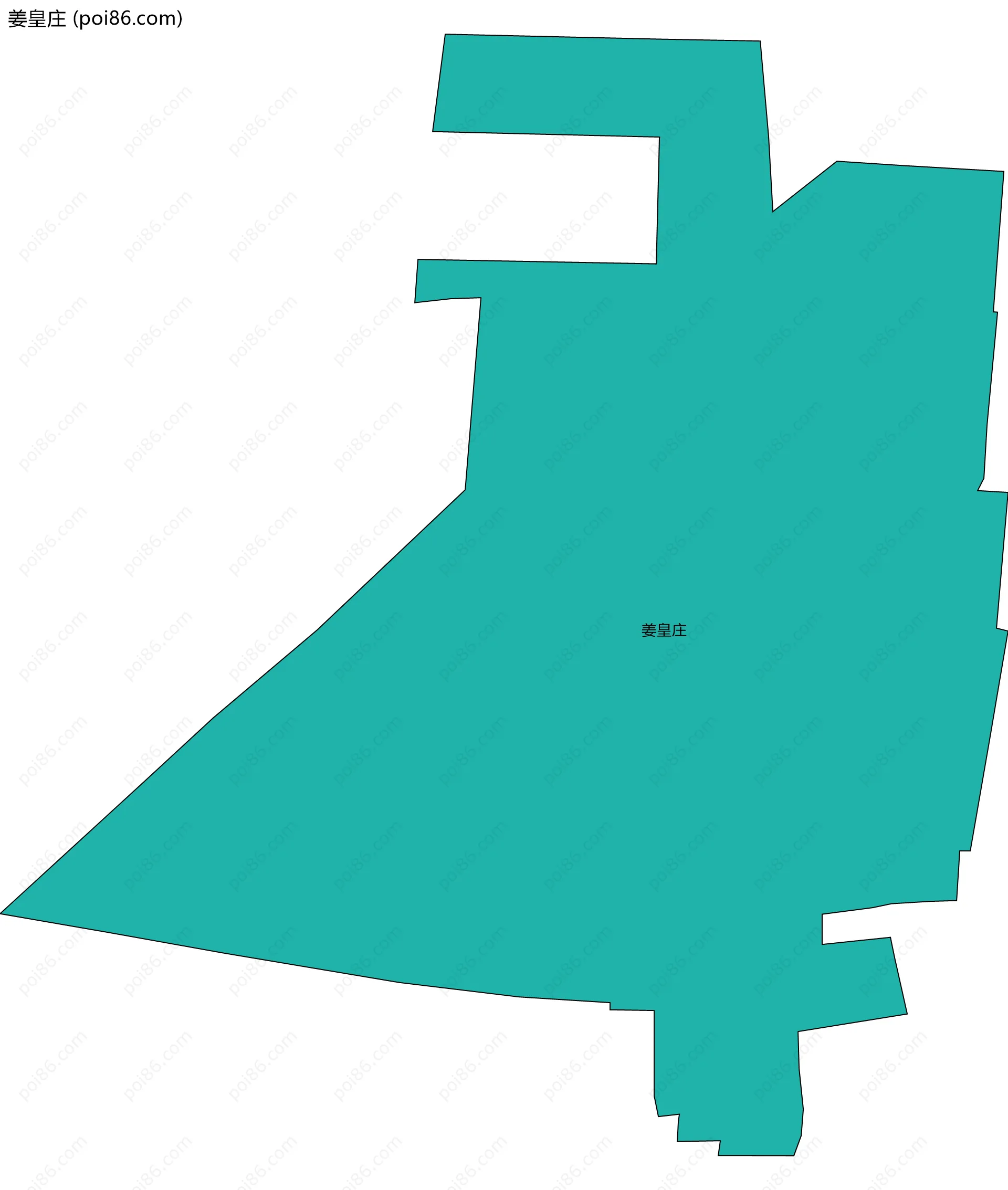 姜皇庄边界地图