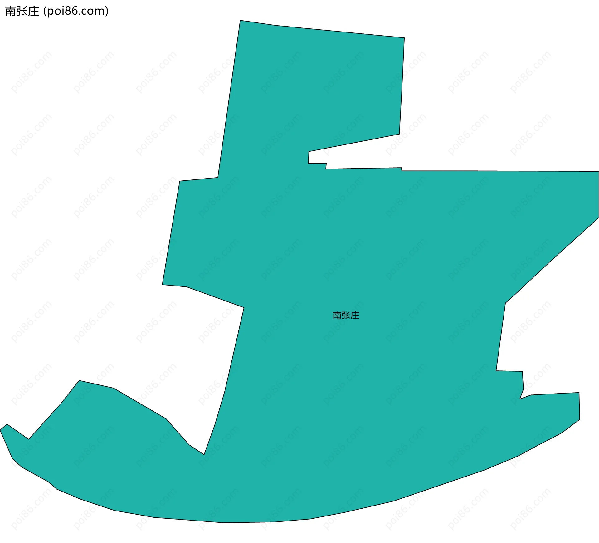 南张庄边界地图