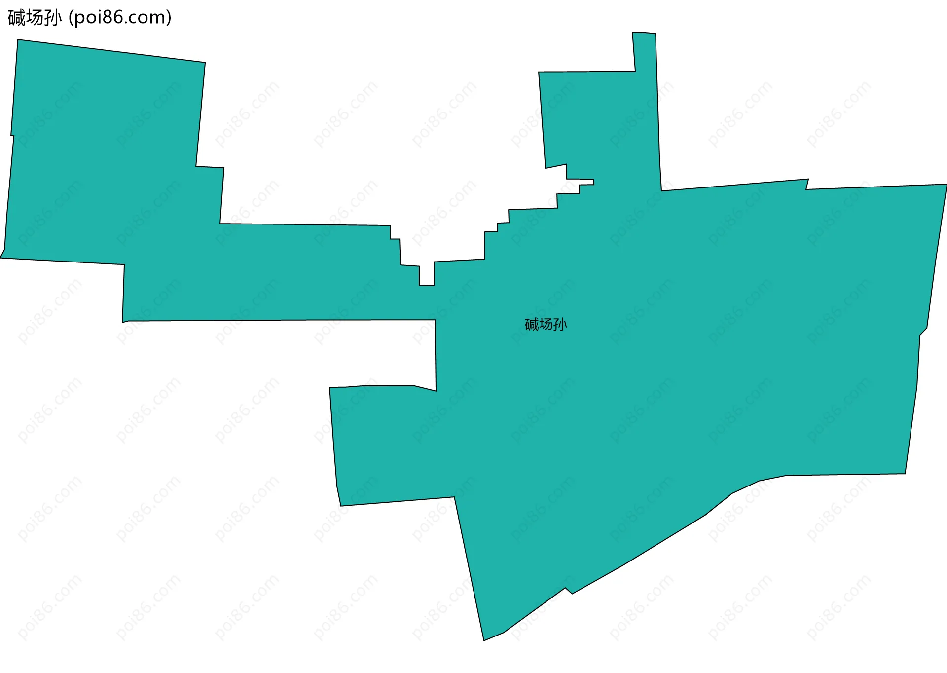 碱场孙边界地图