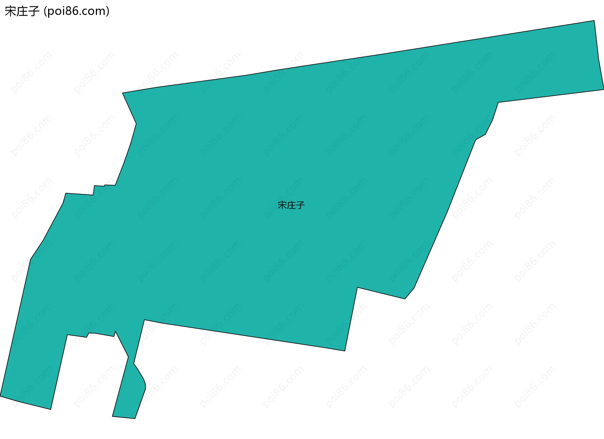 宋庄子边界地图