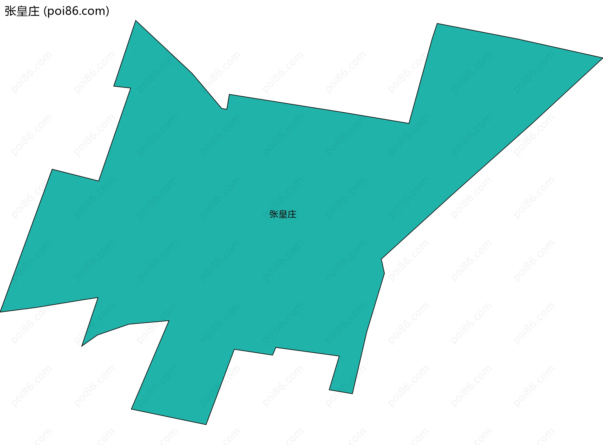 张皇庄边界地图