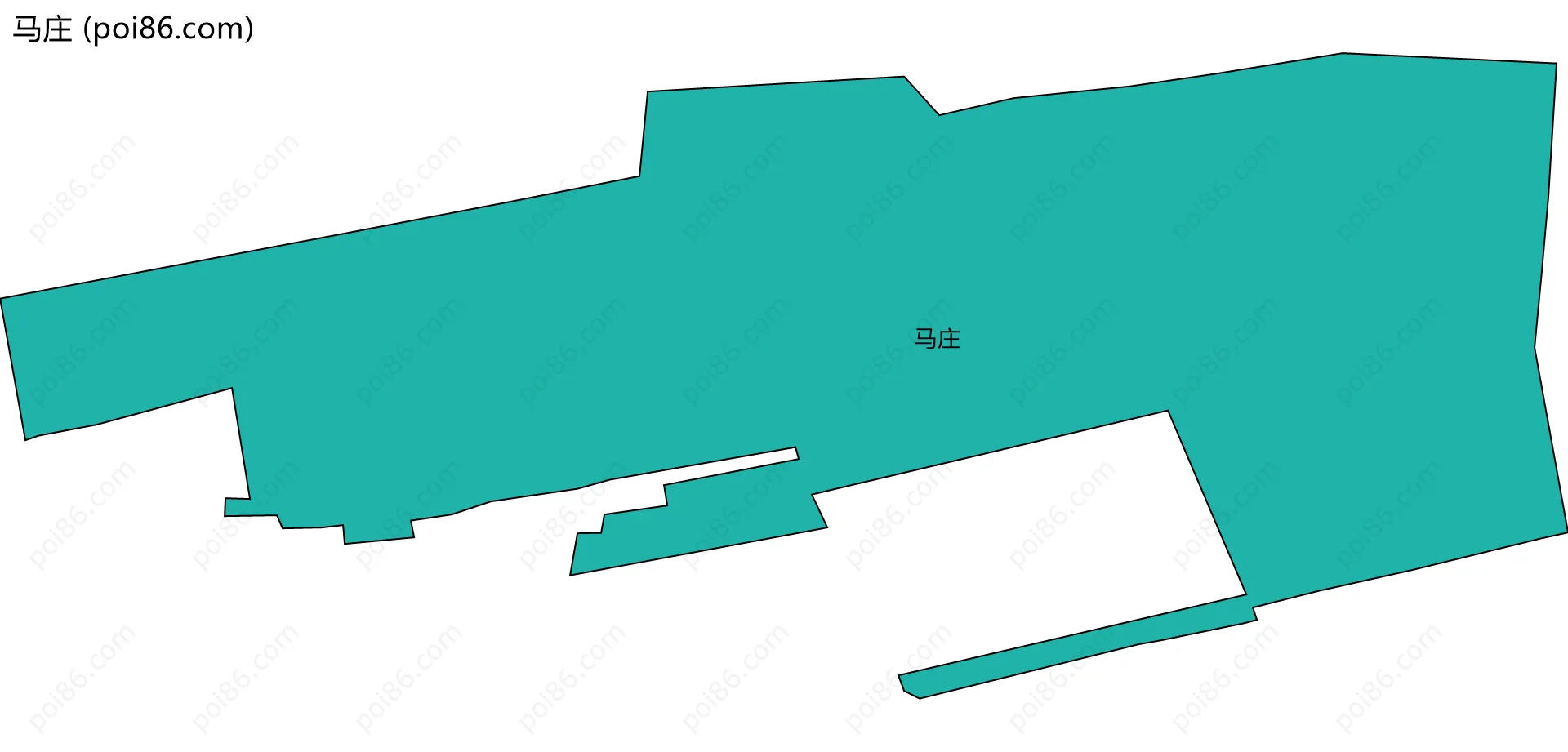 马庄边界地图