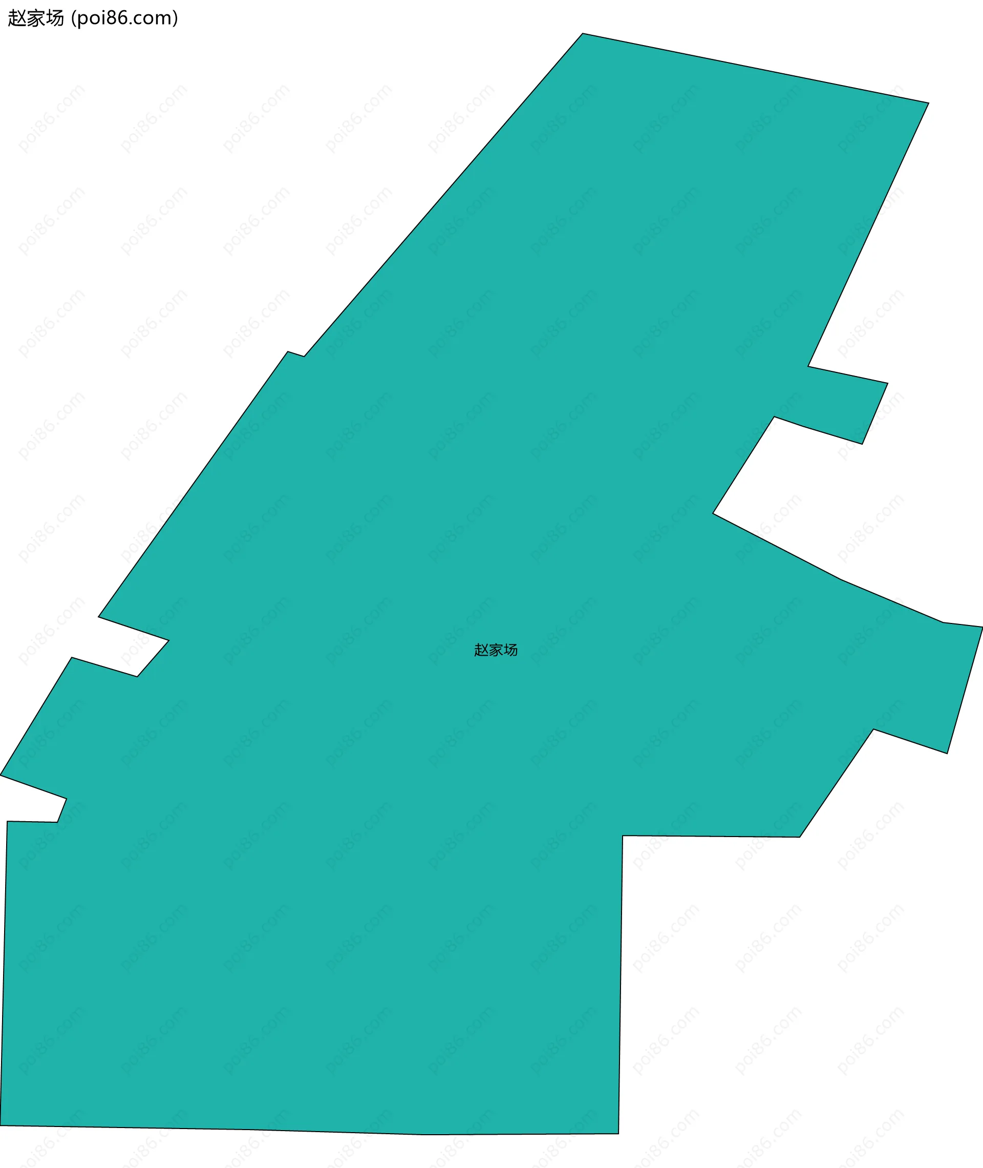 赵家场边界地图